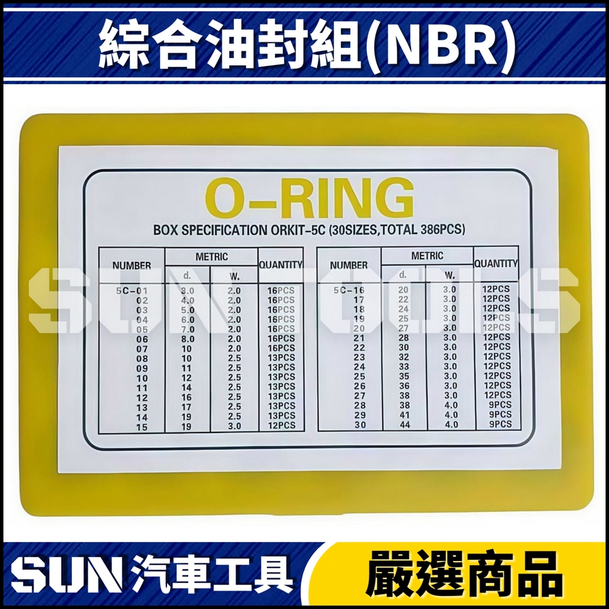 N 綜合油封組(NBR) N 綜合油封組(NBR)