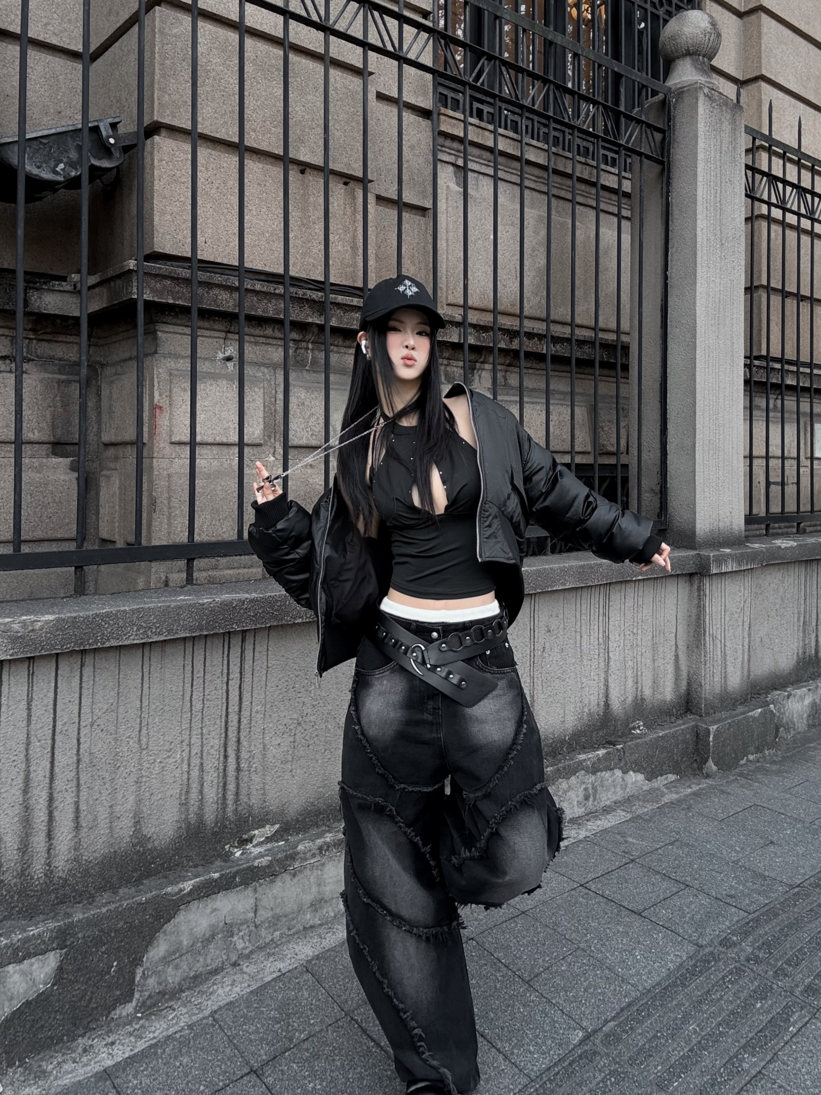 高階重磅小眾彎刀牛仔褲8