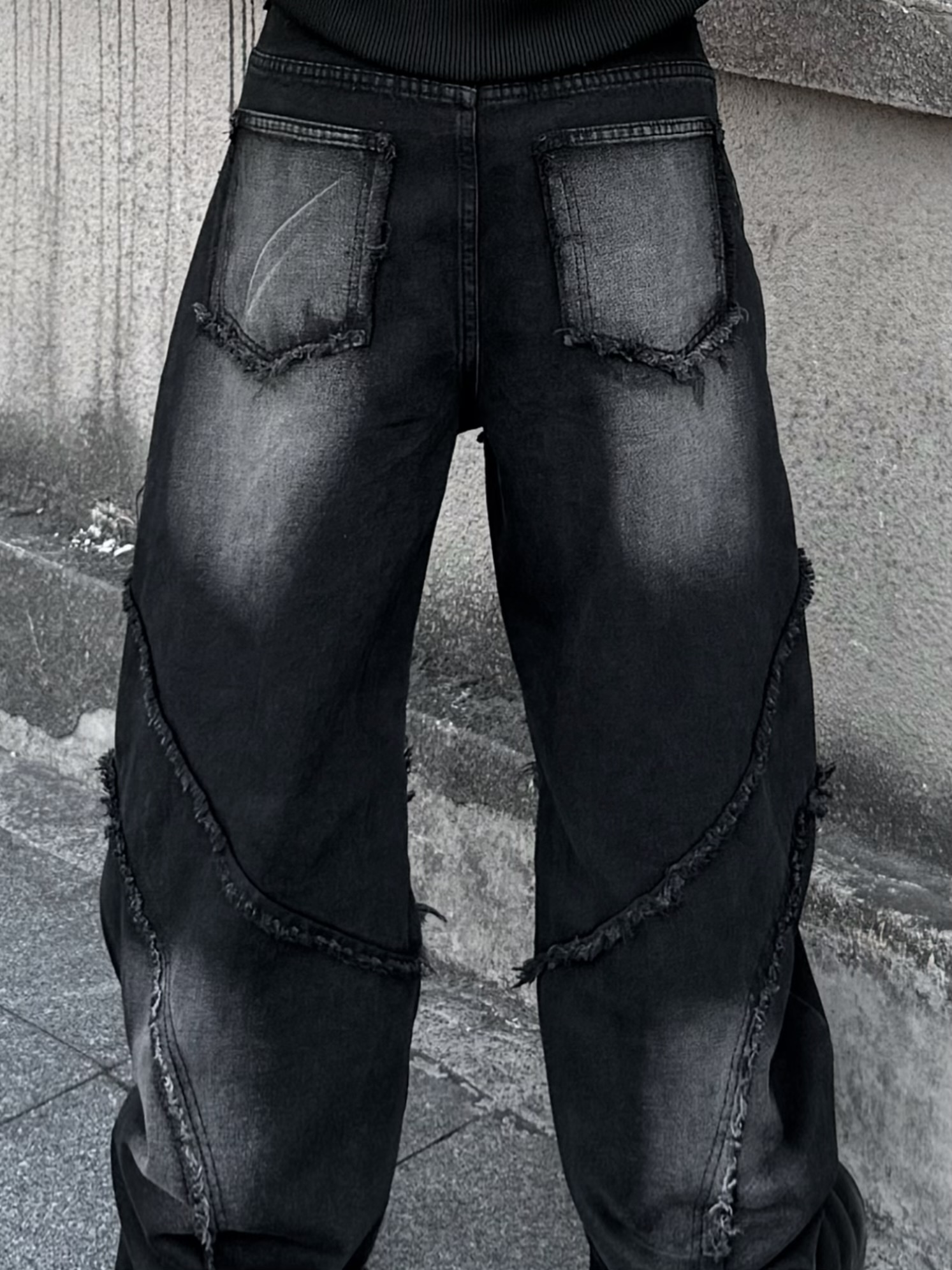 高階重磅小眾彎刀牛仔褲5