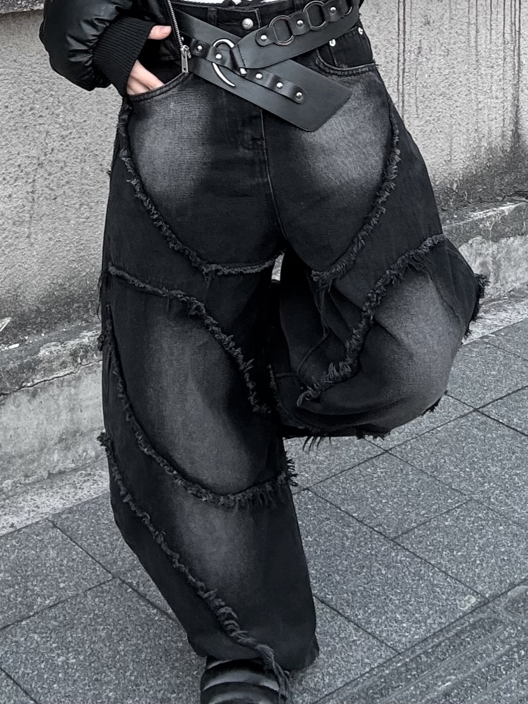 高階重磅小眾彎刀牛仔褲3