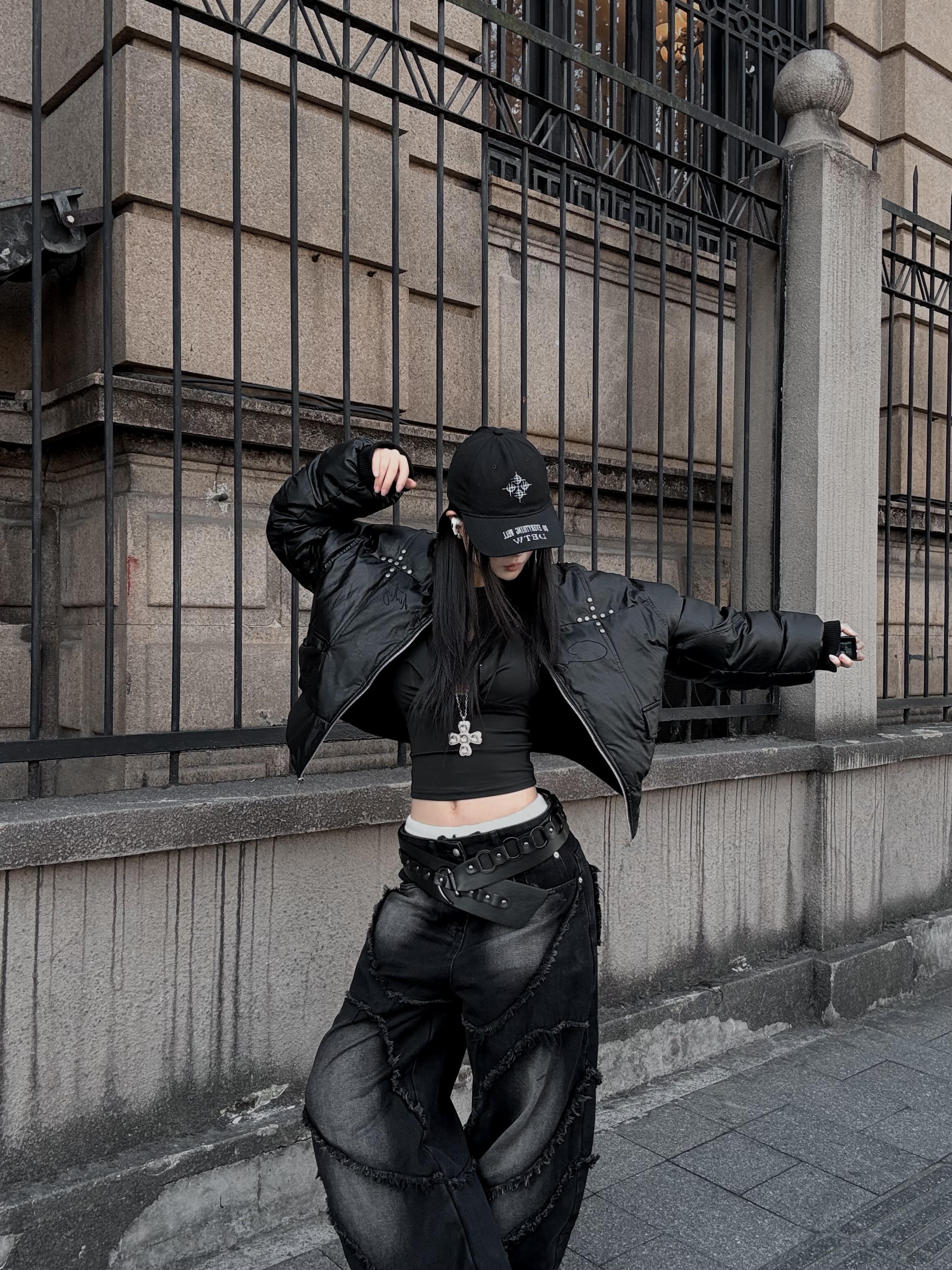 高階重磅小眾彎刀牛仔褲10