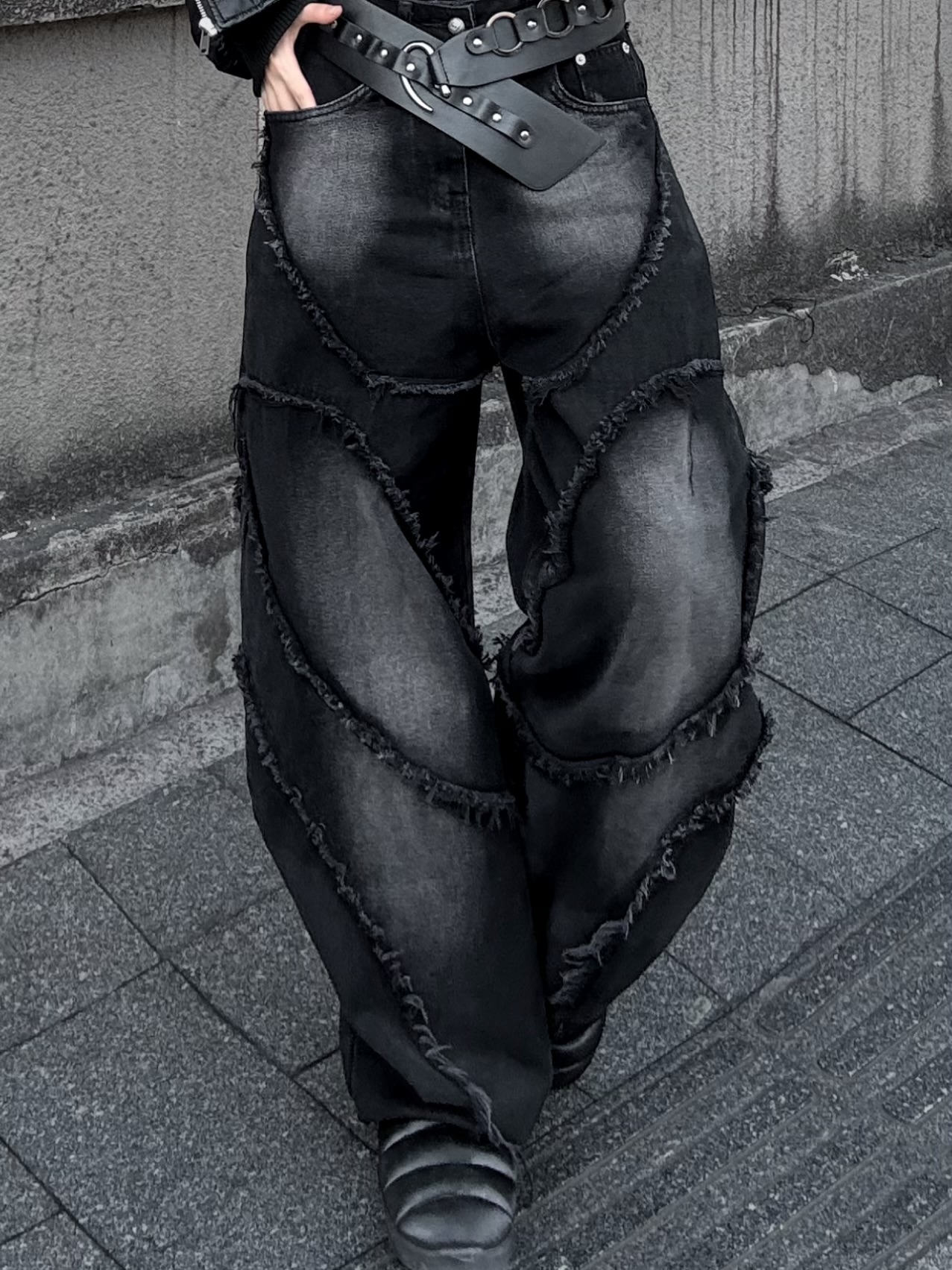 高階重磅小眾彎刀牛仔褲4