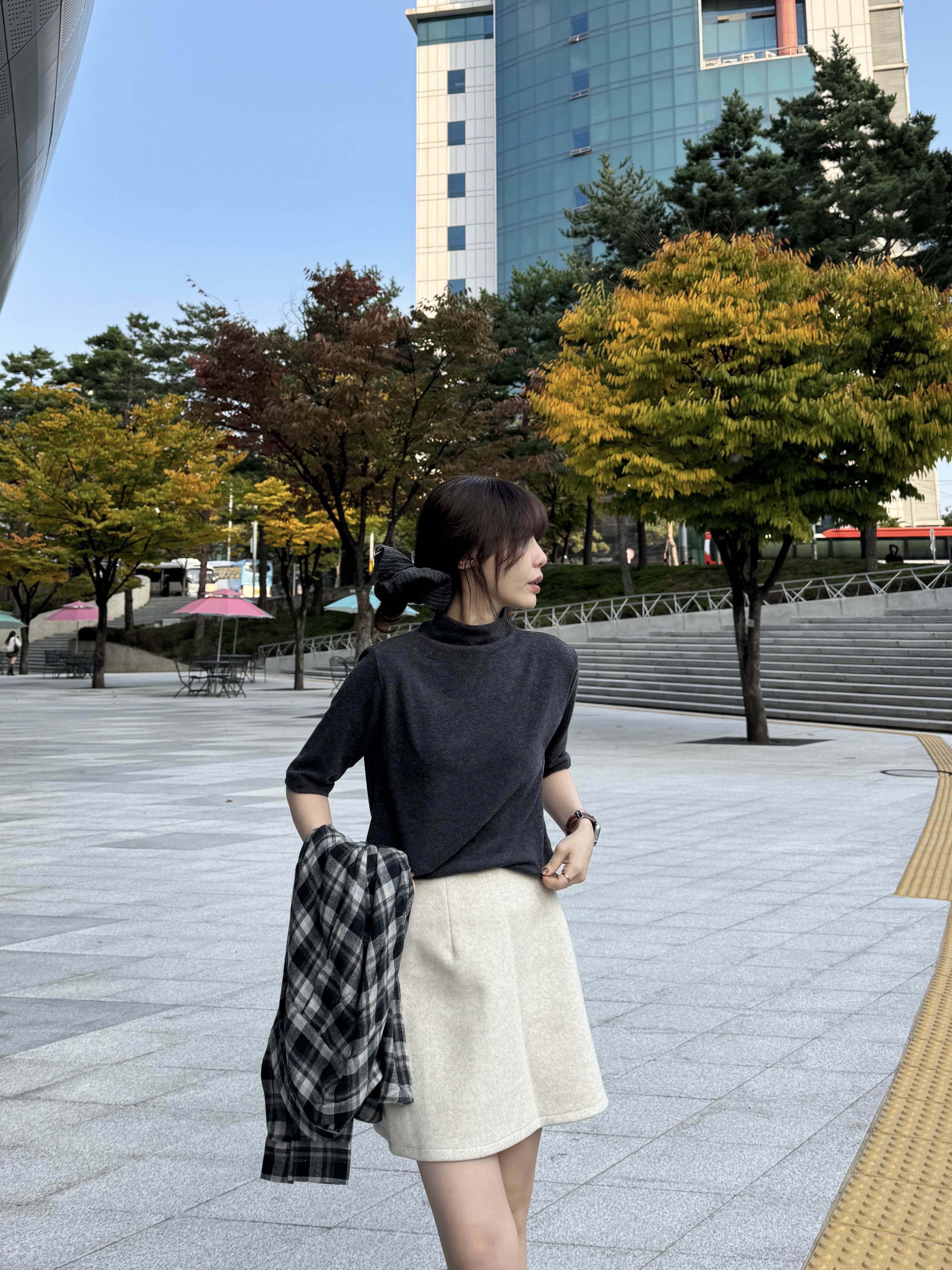 BEST！獨家訂製！AW07 自留！羊毛小立領五分袖打底 2色