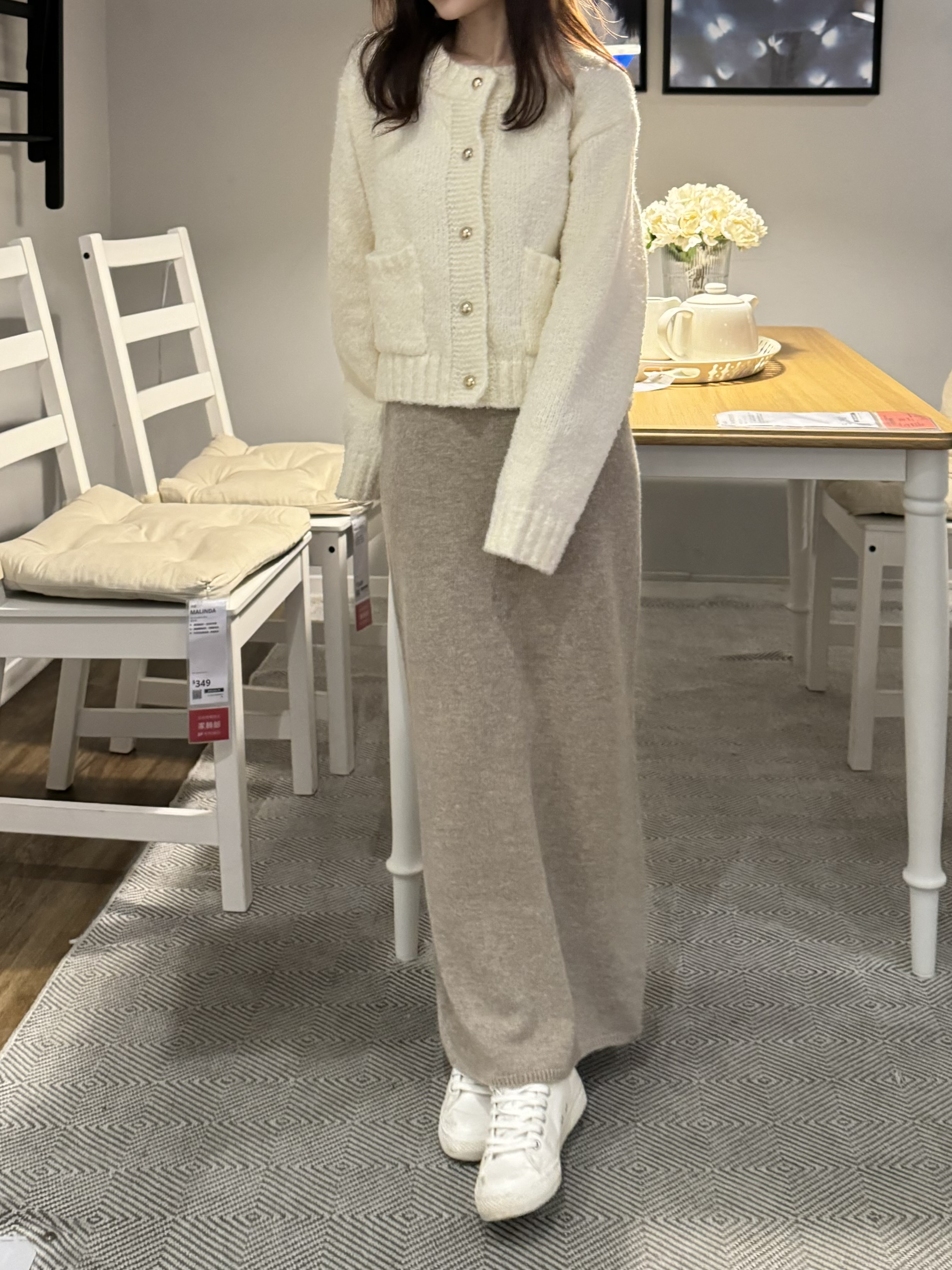 BEST!回歸) HH02自留!無接縫舒服羊毛長裙 3色17