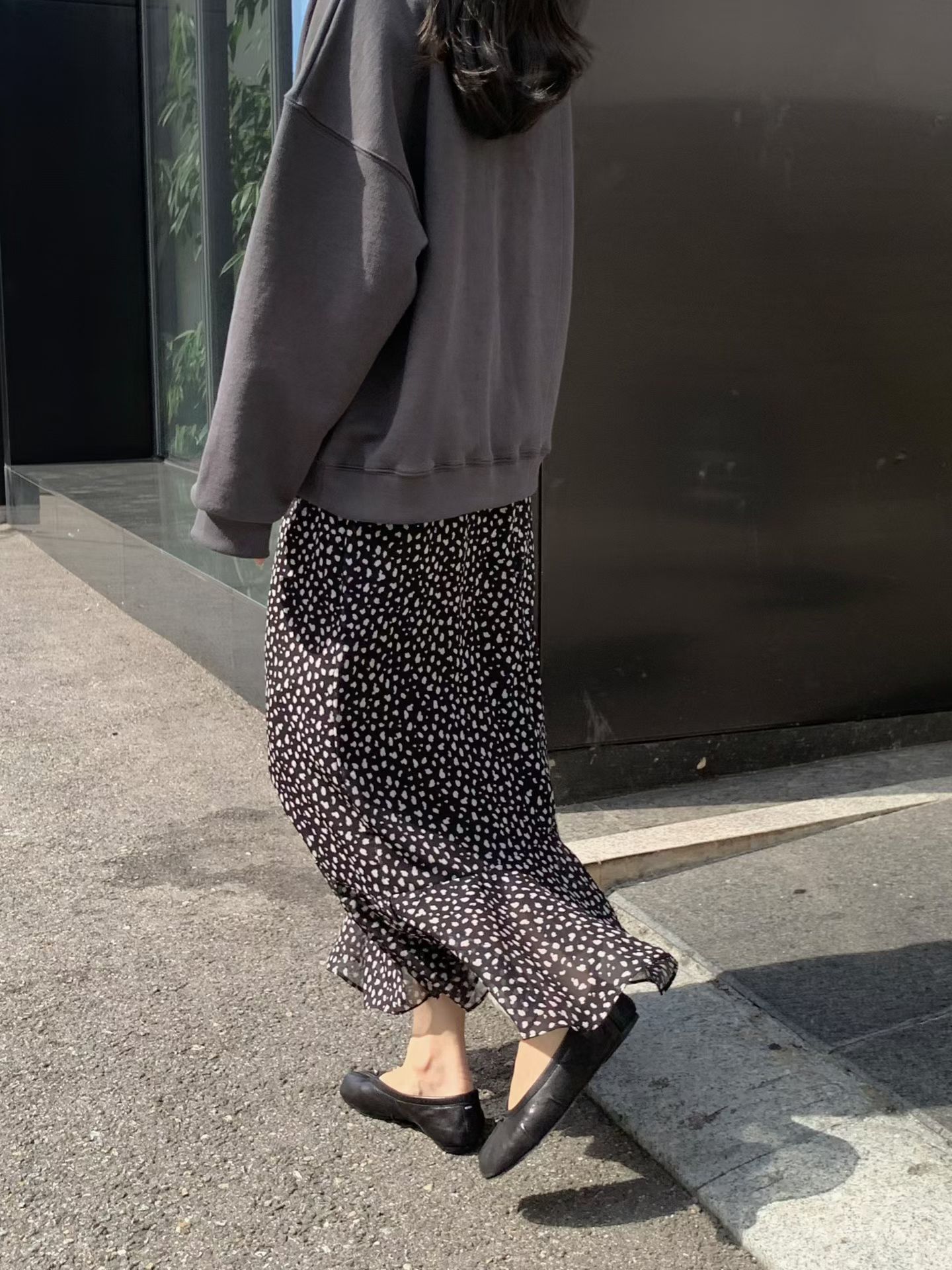 CB24 法式波點魚尾裙7