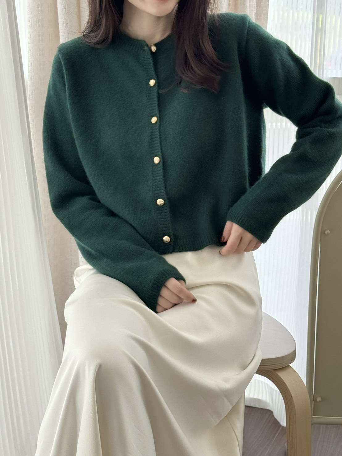 現貨 FF20 超美!!淡淡光澤長裙 SM17