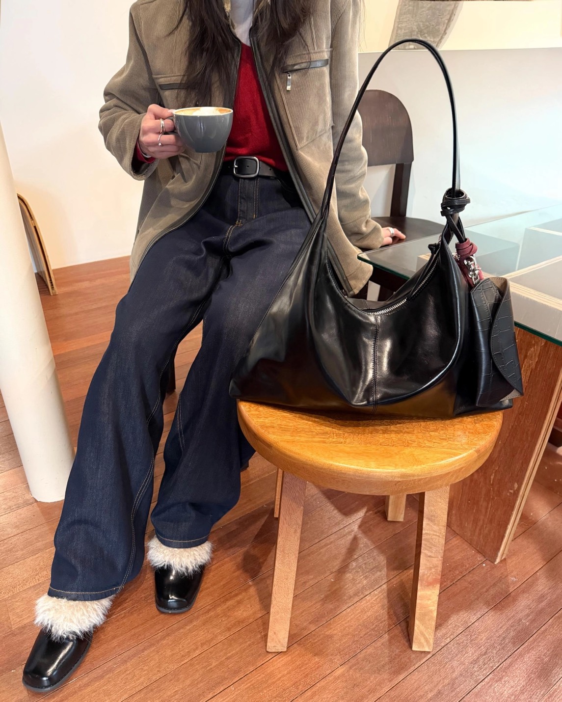 B40 Bucks&Leather 26年新款!大款 牛皮光滑亮面法式莫奈包1