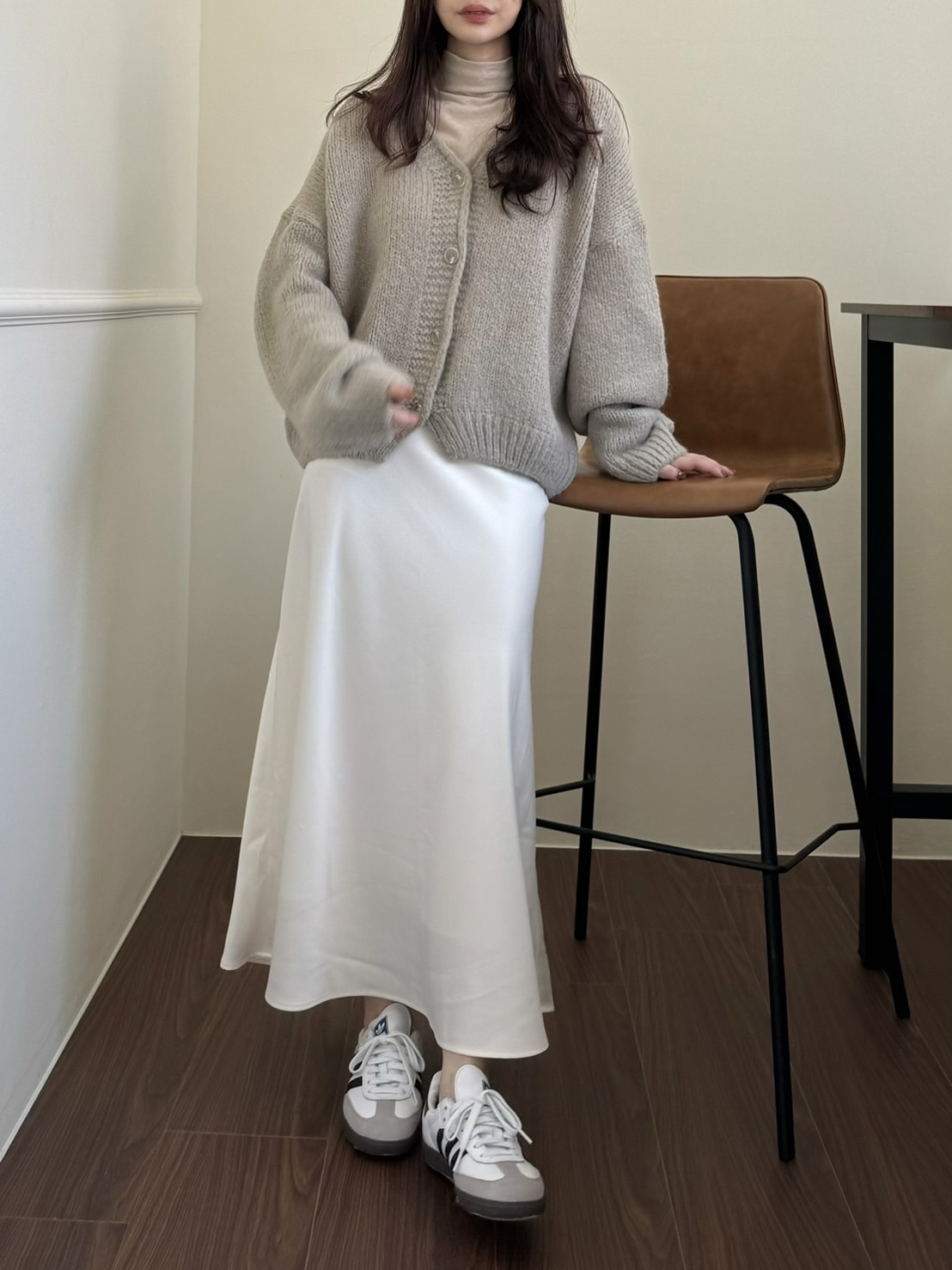 現貨 FF20 超美!!淡淡光澤長裙 SM10