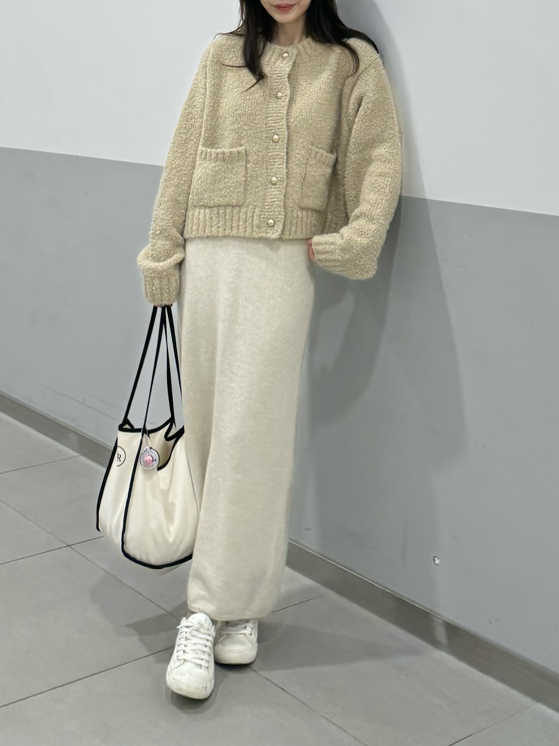 BEST!回歸) HH02自留!無接縫舒服羊毛長裙 3色7