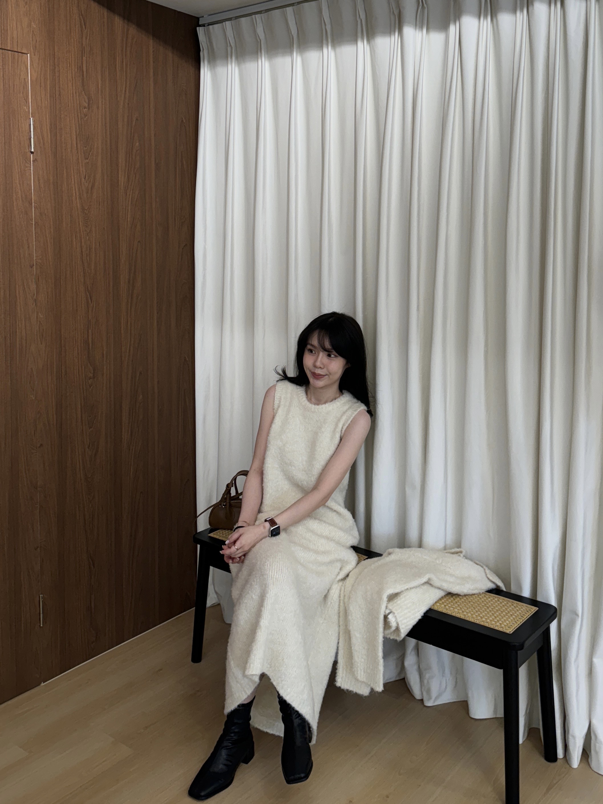 現貨!獨家訂製!回歸) 高CP值!親膚QQ毛背心洋+小翻領外套SET 2色11