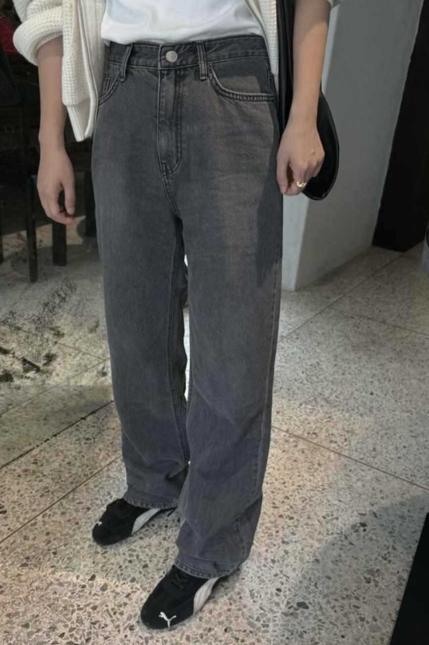 BEST!AW01 推!自留!高級柔棉炭灰小直筒 SML BEST!AW01 推!自留!高級柔棉炭灰小直筒 SML