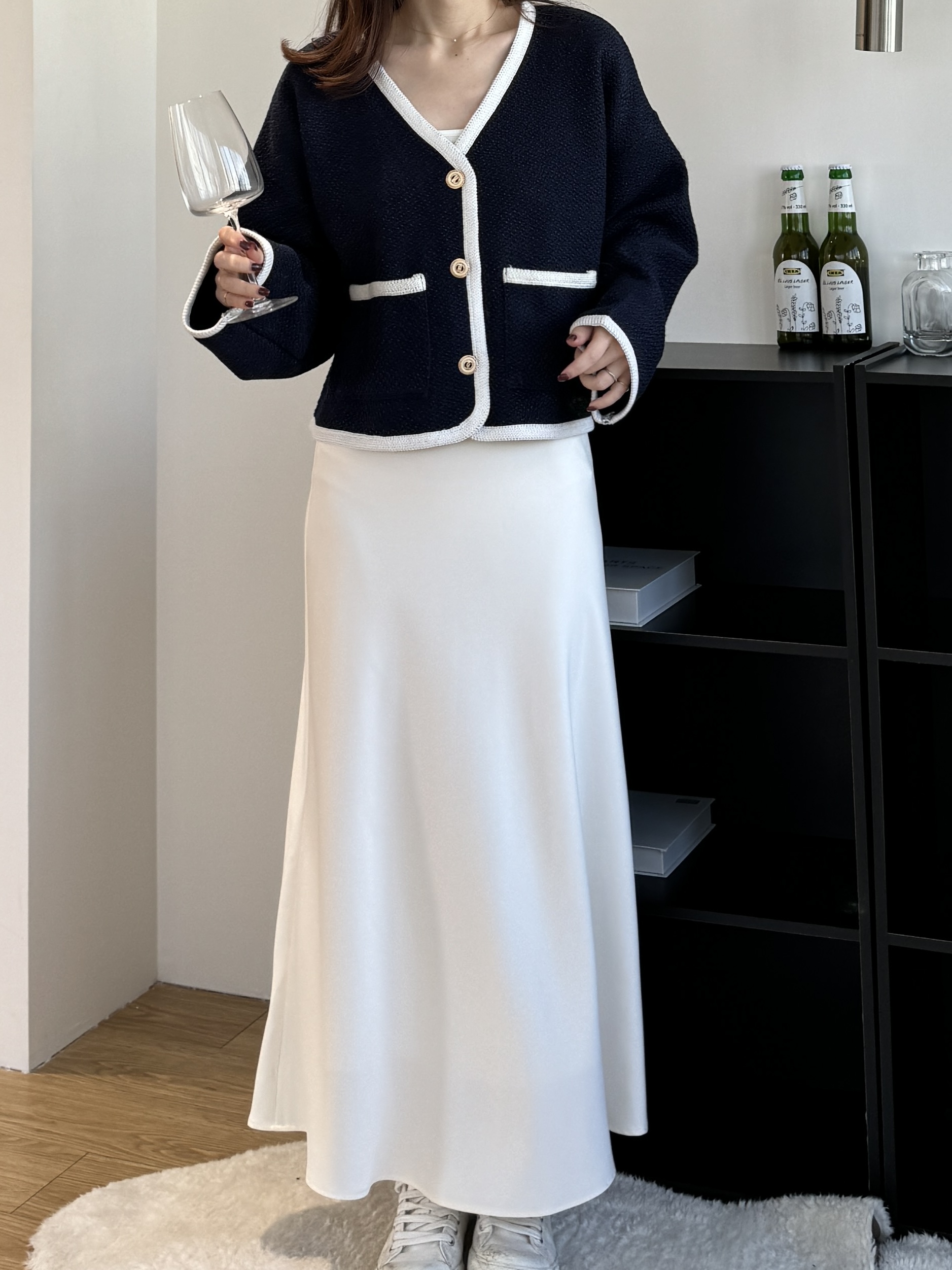 現貨 FF20 超美!!淡淡光澤長裙 SM3