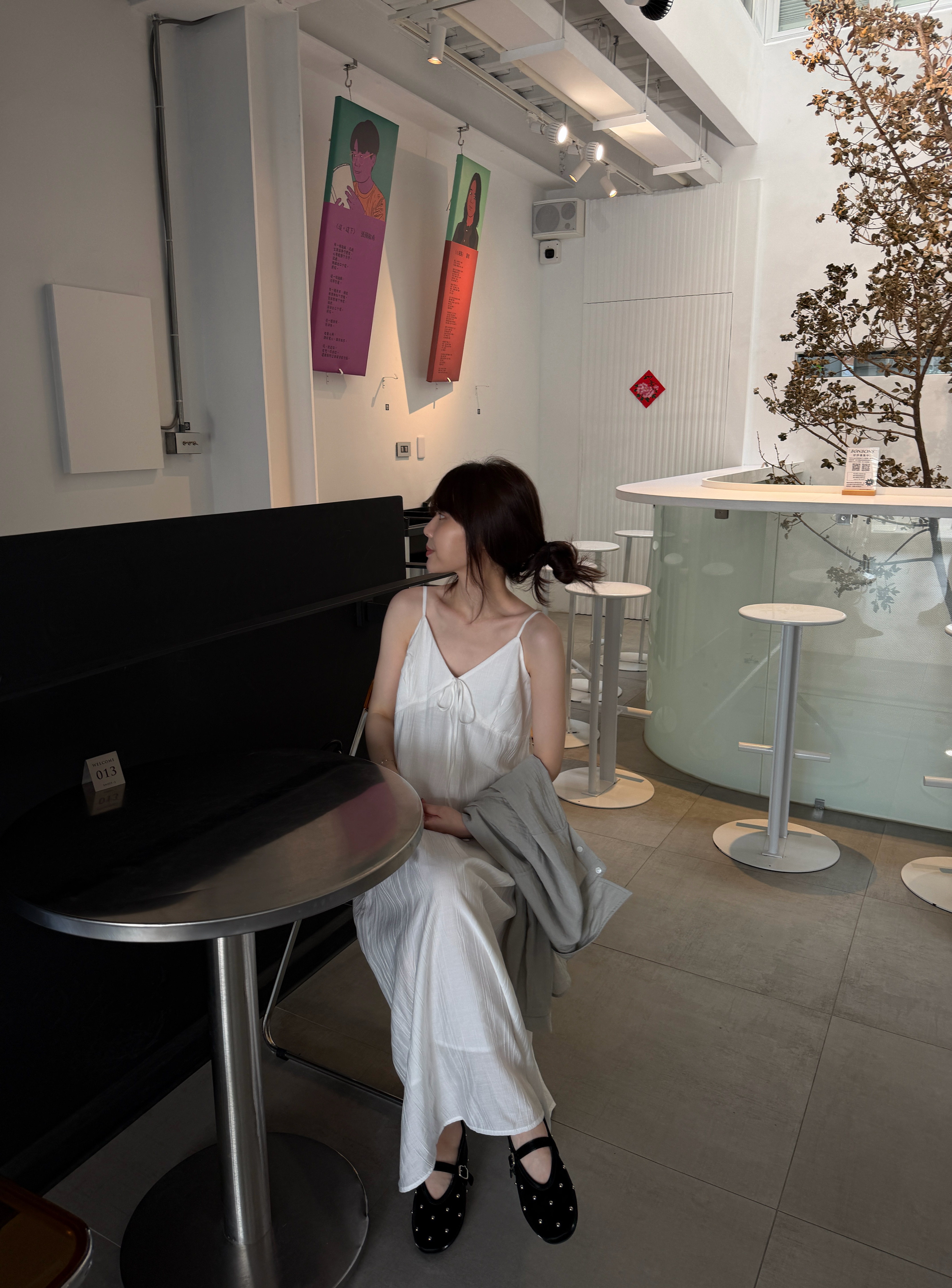 現貨 BD17 美背自調細肩紋理長洋裝7