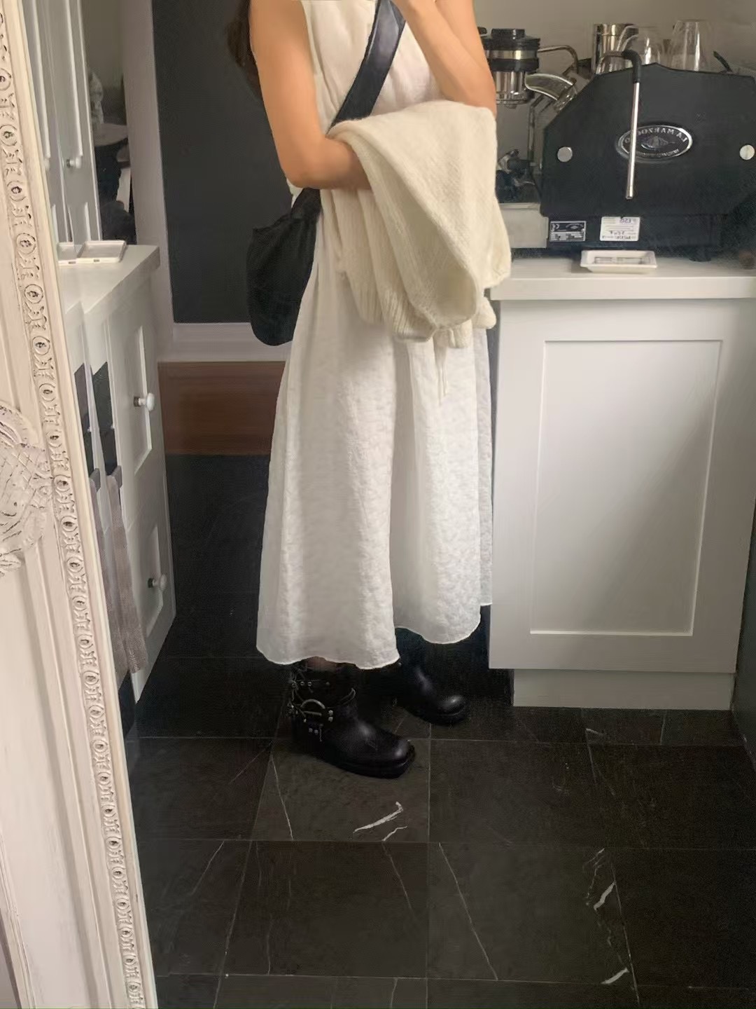 現貨 AW09 許願款 雕花滿版氣質背心長洋 2色13