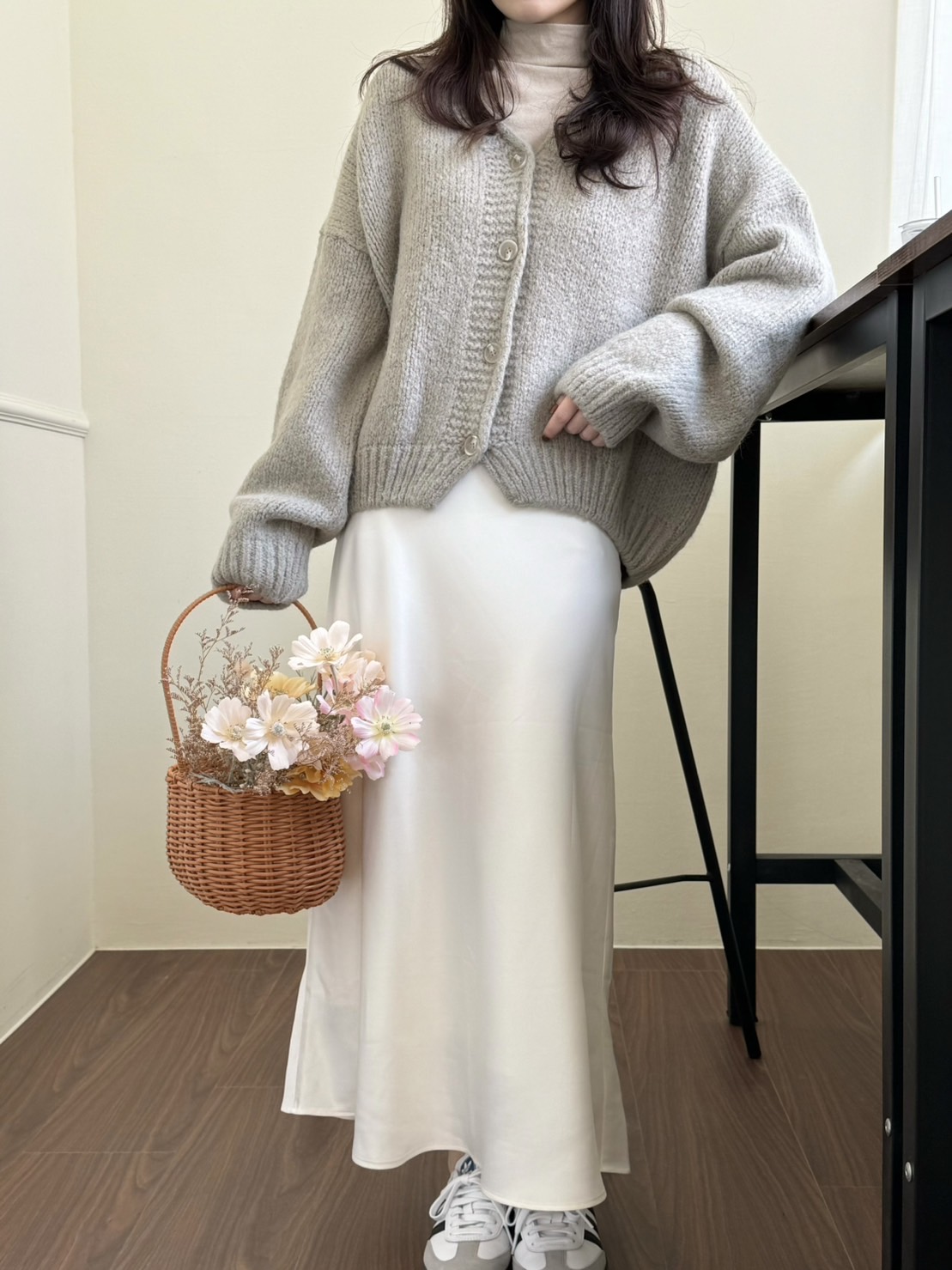 現貨 FF20 超美!!淡淡光澤長裙 SM13