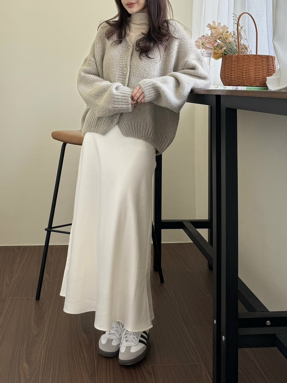 現貨 FF20 超美!!淡淡光澤長裙 SM1