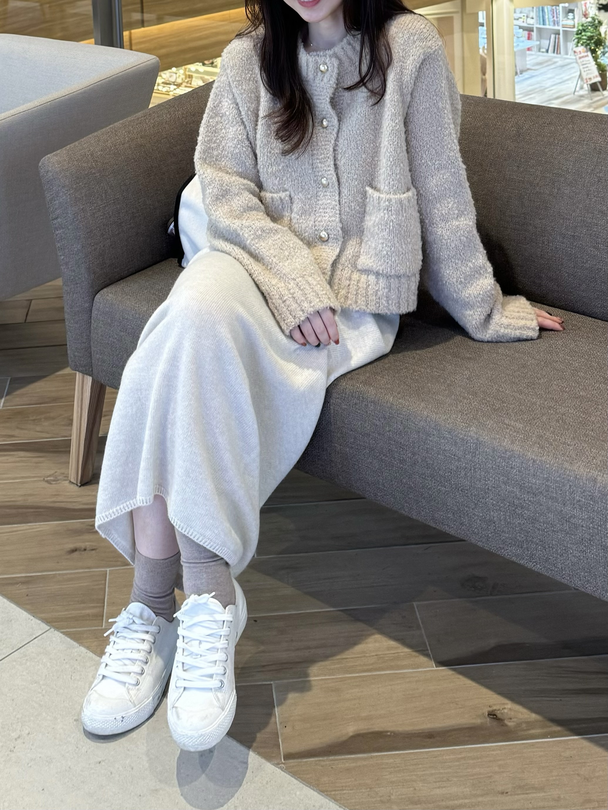 BEST!回歸) HH02自留!無接縫舒服羊毛長裙 3色14