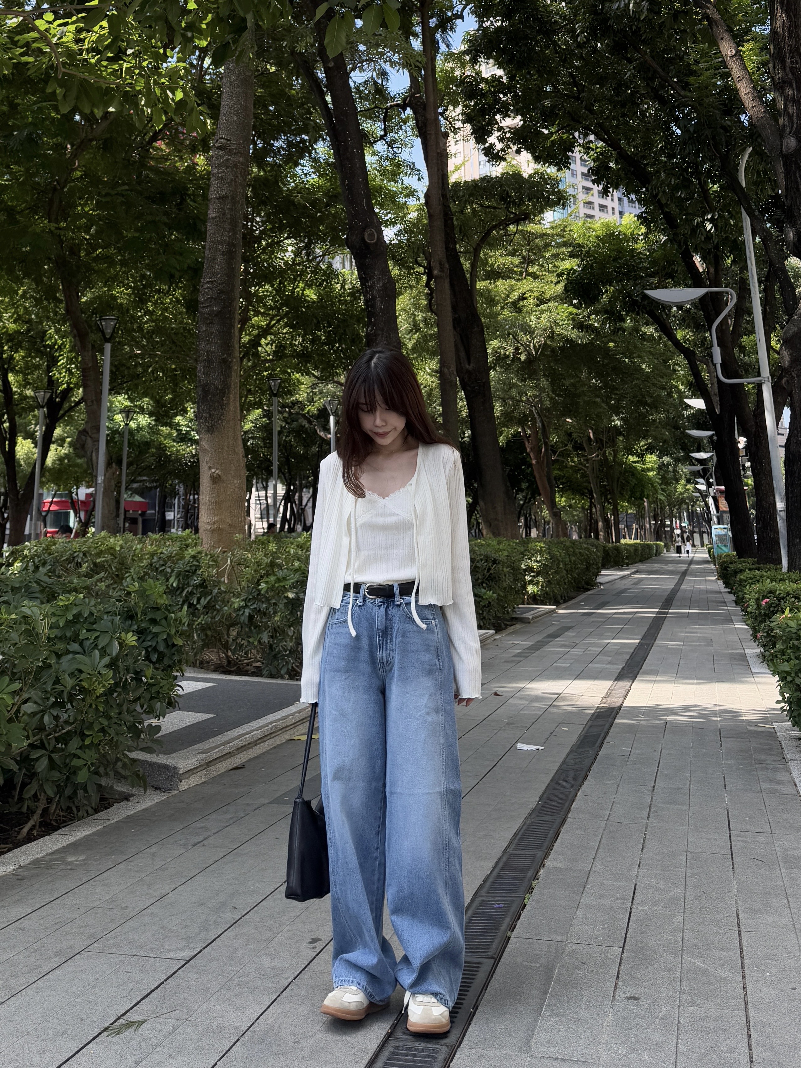 現貨 AU16 BEST!大推!車線顯瘦刷色牛仔褲 SML3