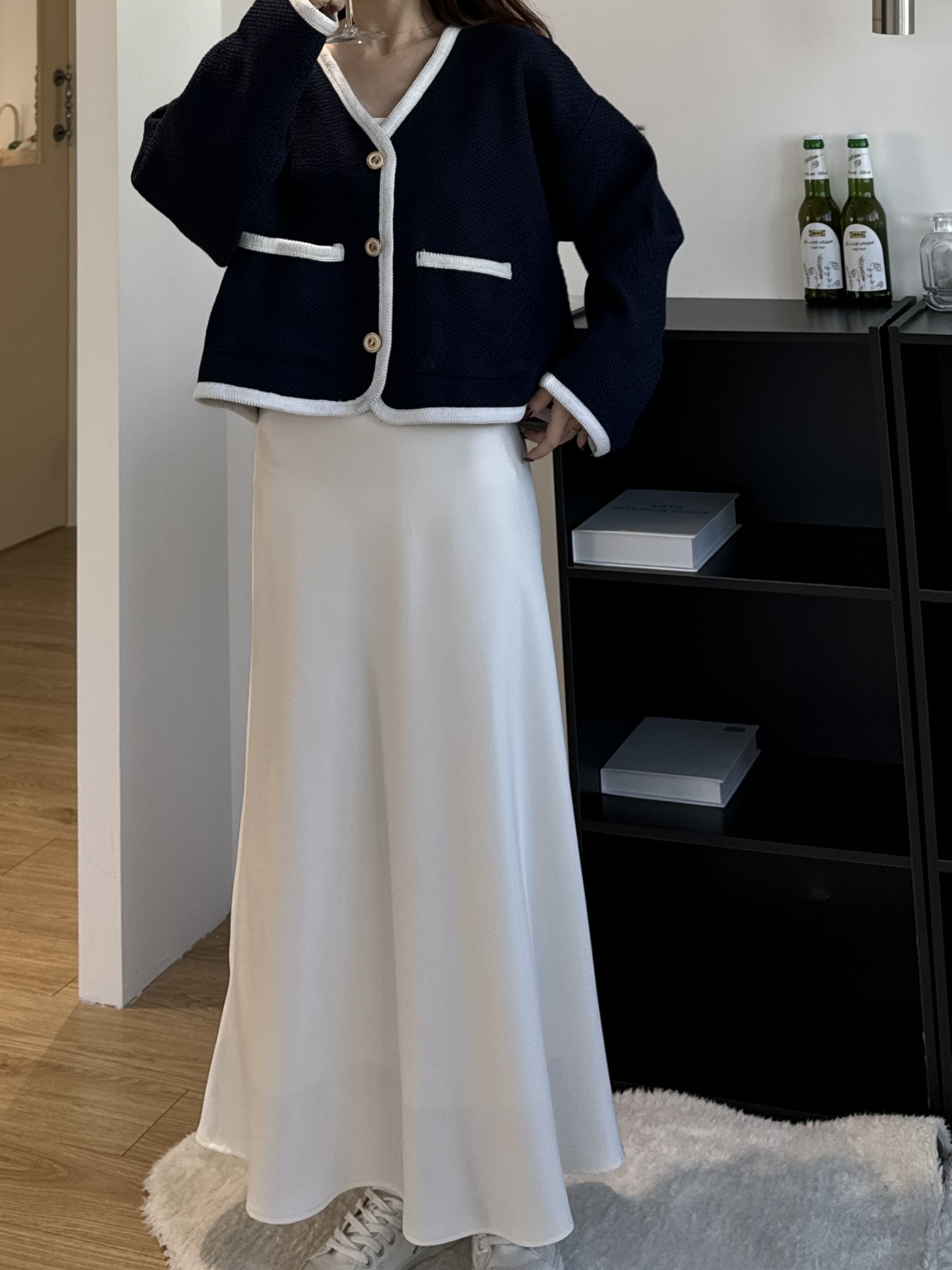 現貨 FF20 超美!!淡淡光澤長裙 SM4