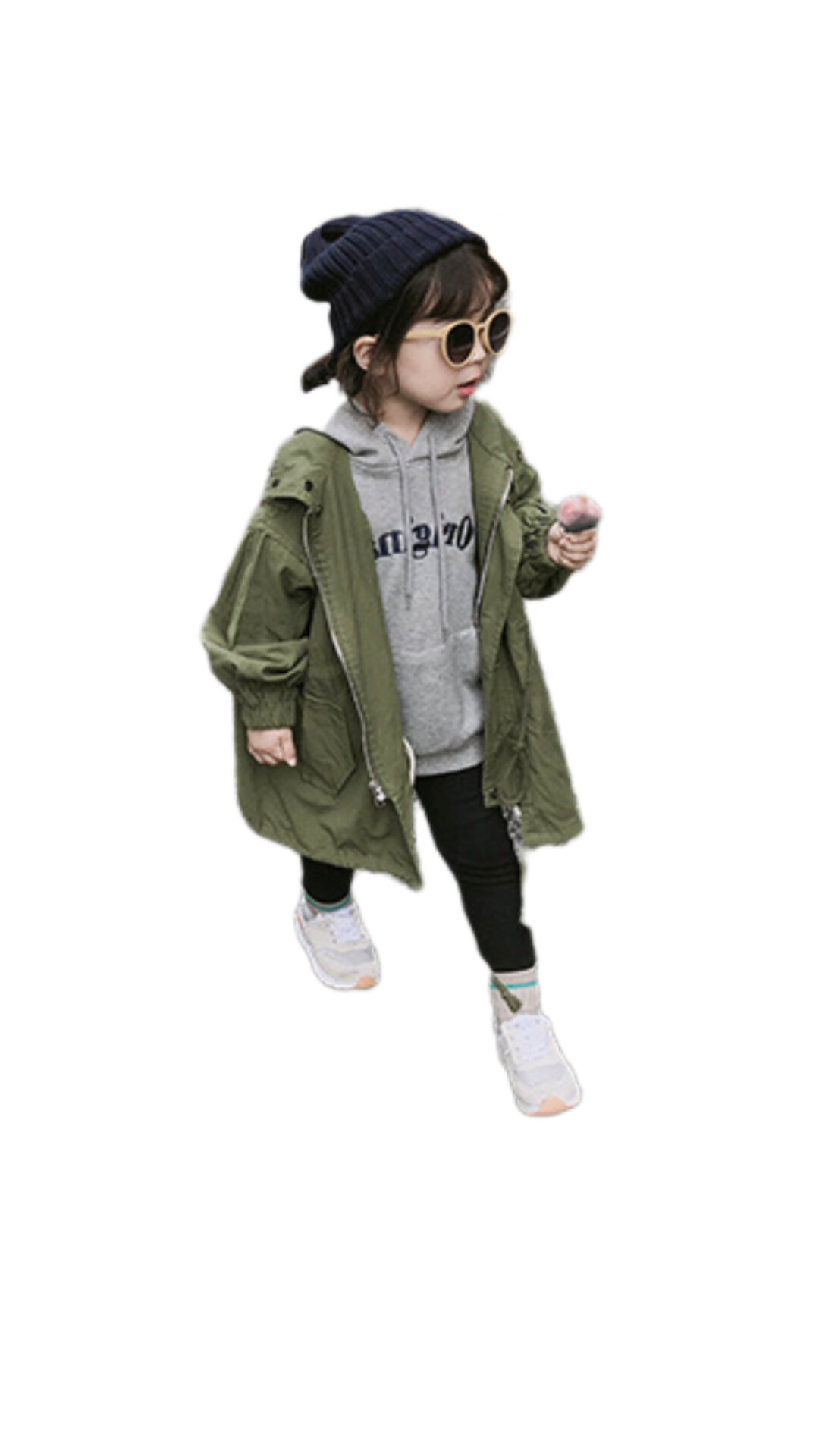 韓版抽繩風衣外套