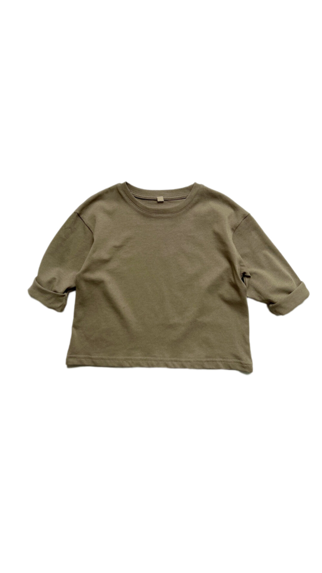 素色百搭長T(青木灰)