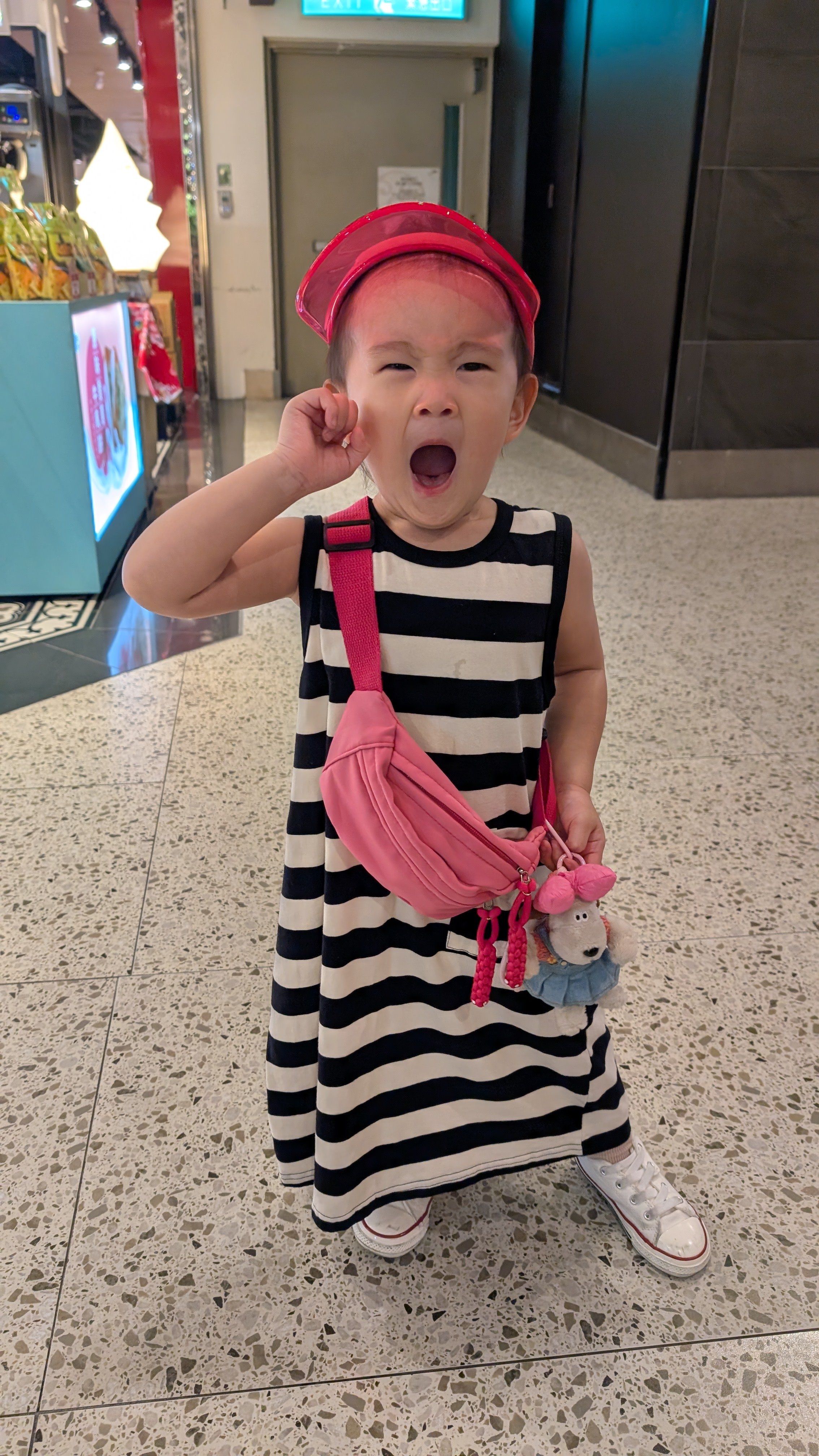 條紋背心A字長洋