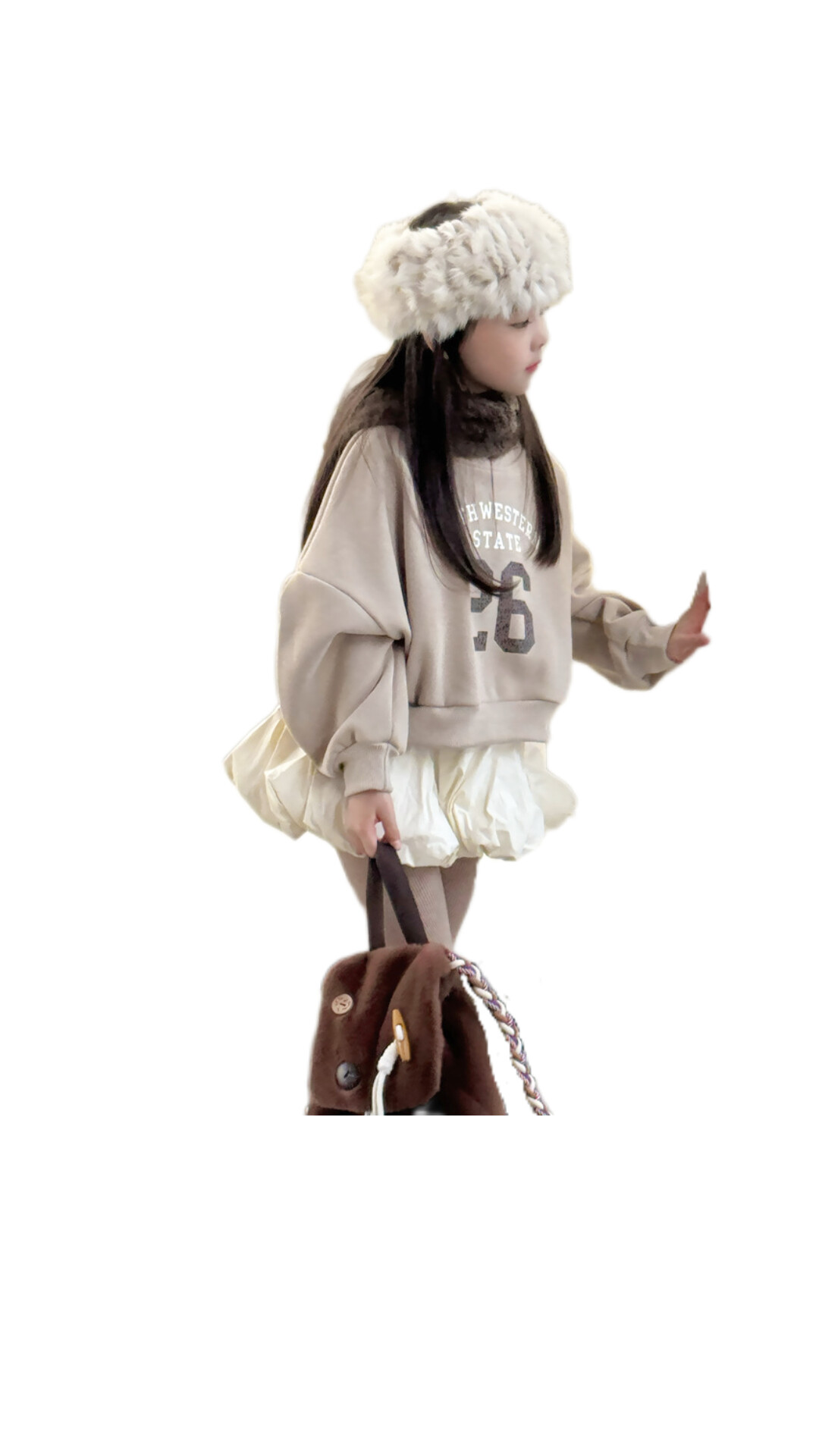 復古美式短版上衣(棕色/奶茶)