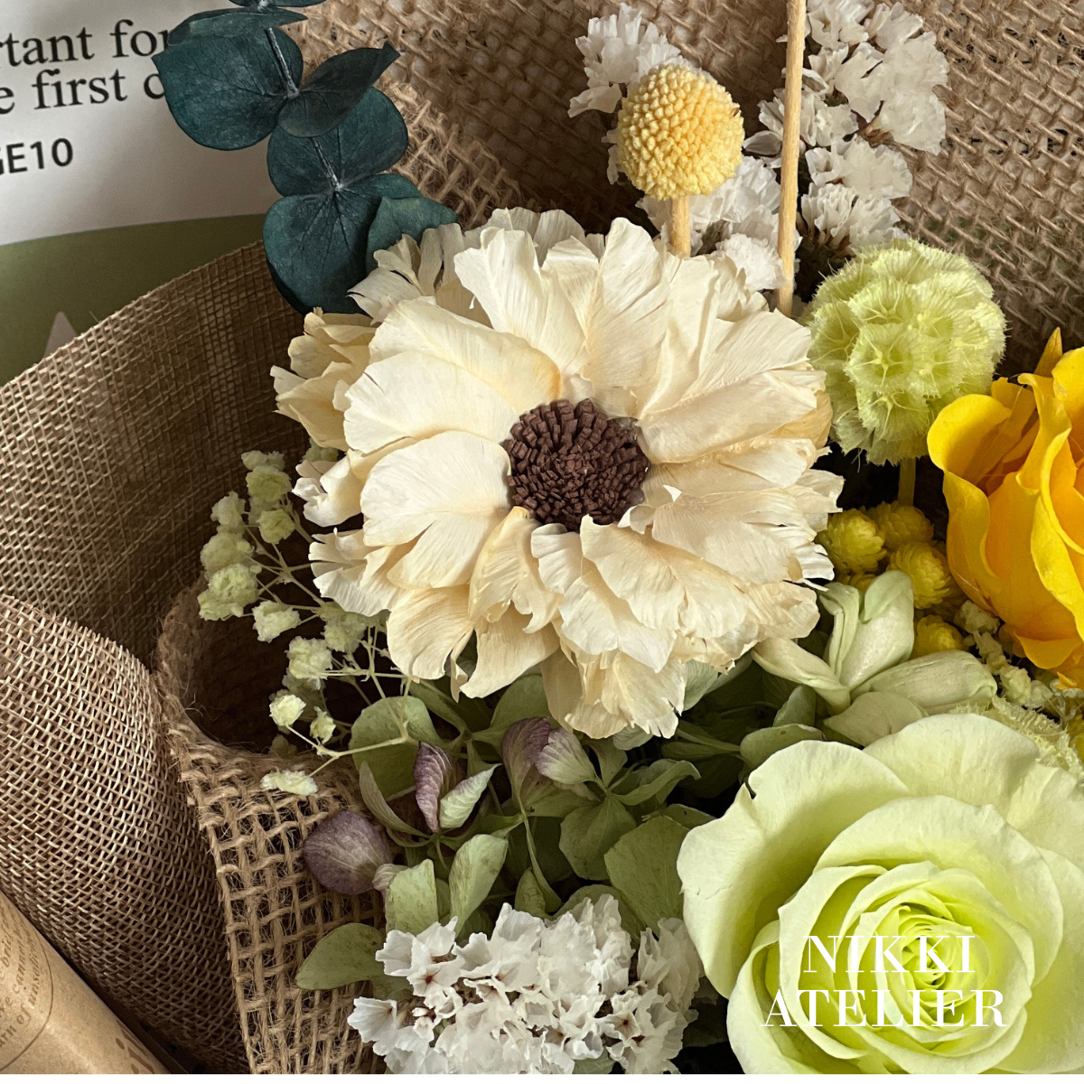 晨曦田園永生玫瑰花束2