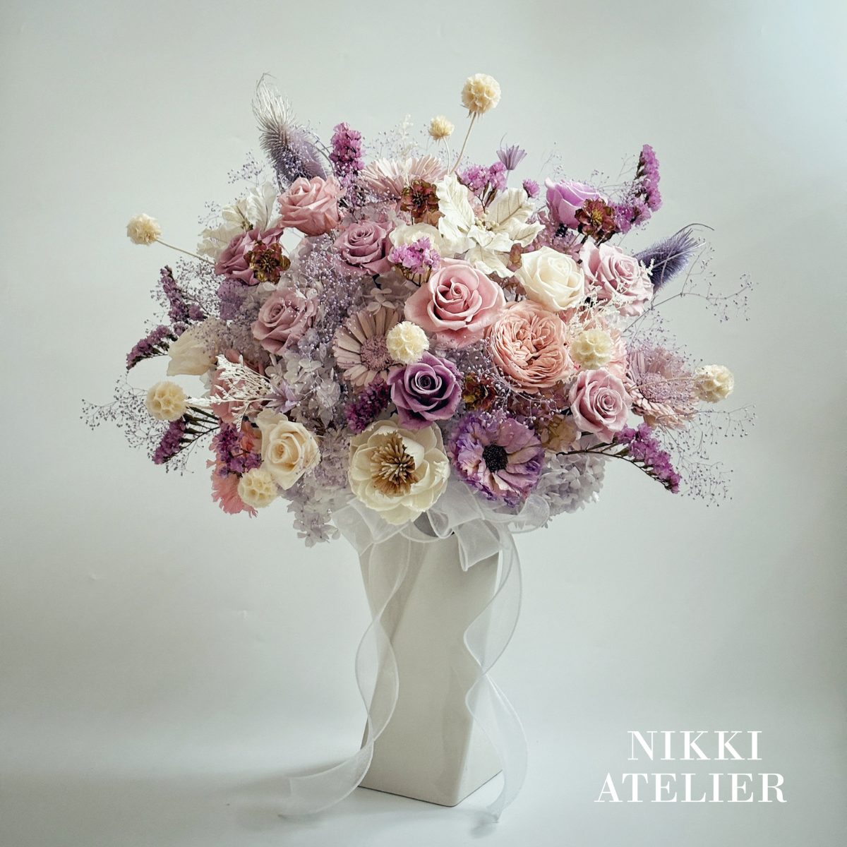 繁星絮語永生玫瑰大型瓶花(客製）