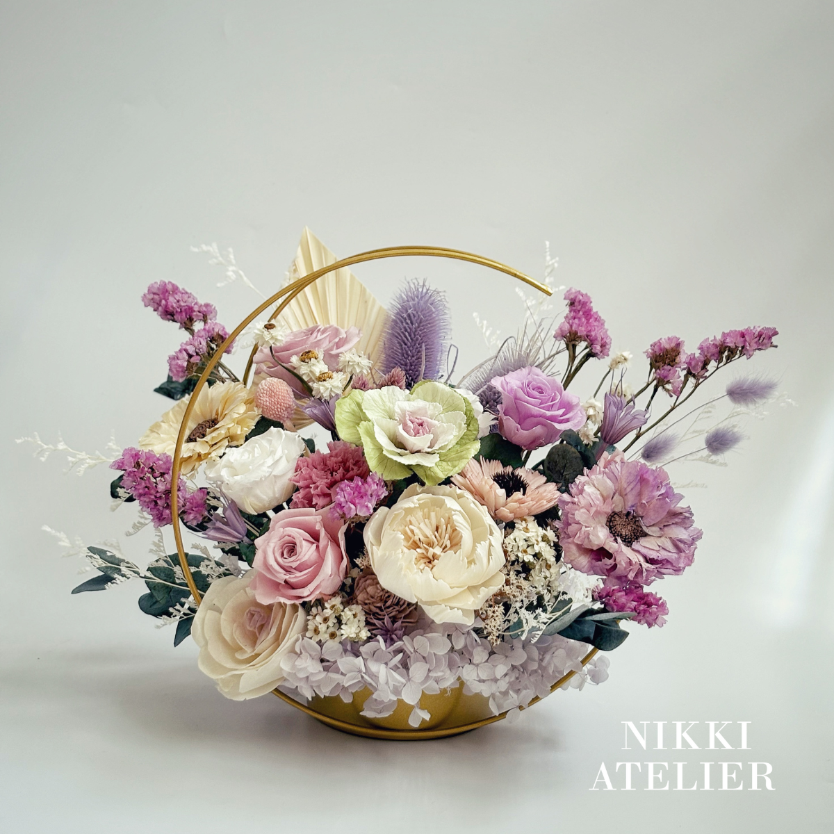 月漾花語永生玫瑰盆花