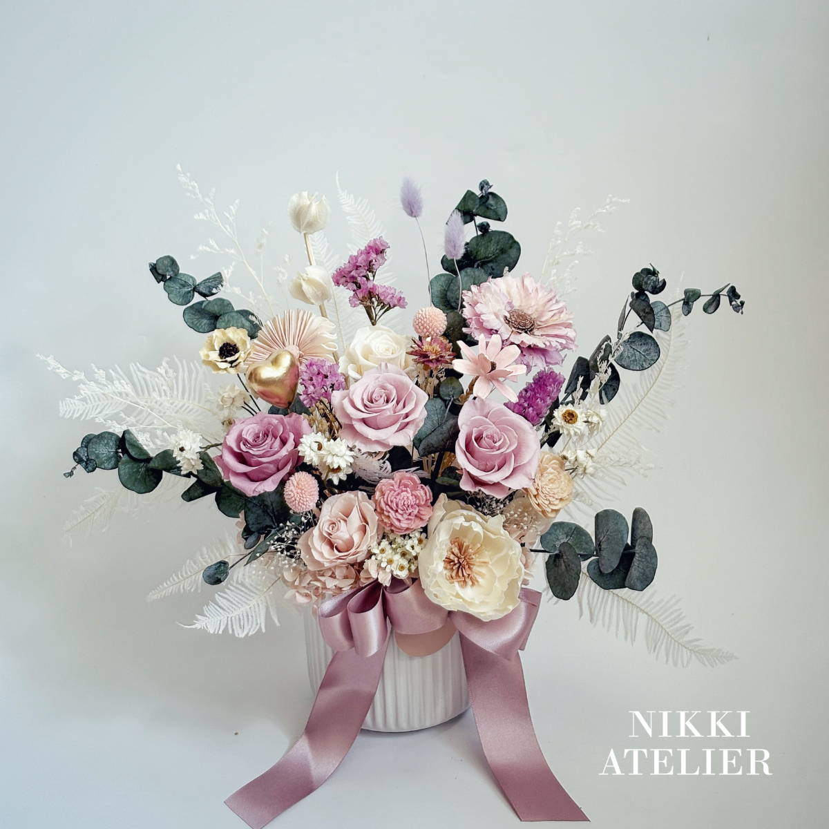 夢境花園永生玫瑰盆花(中型）