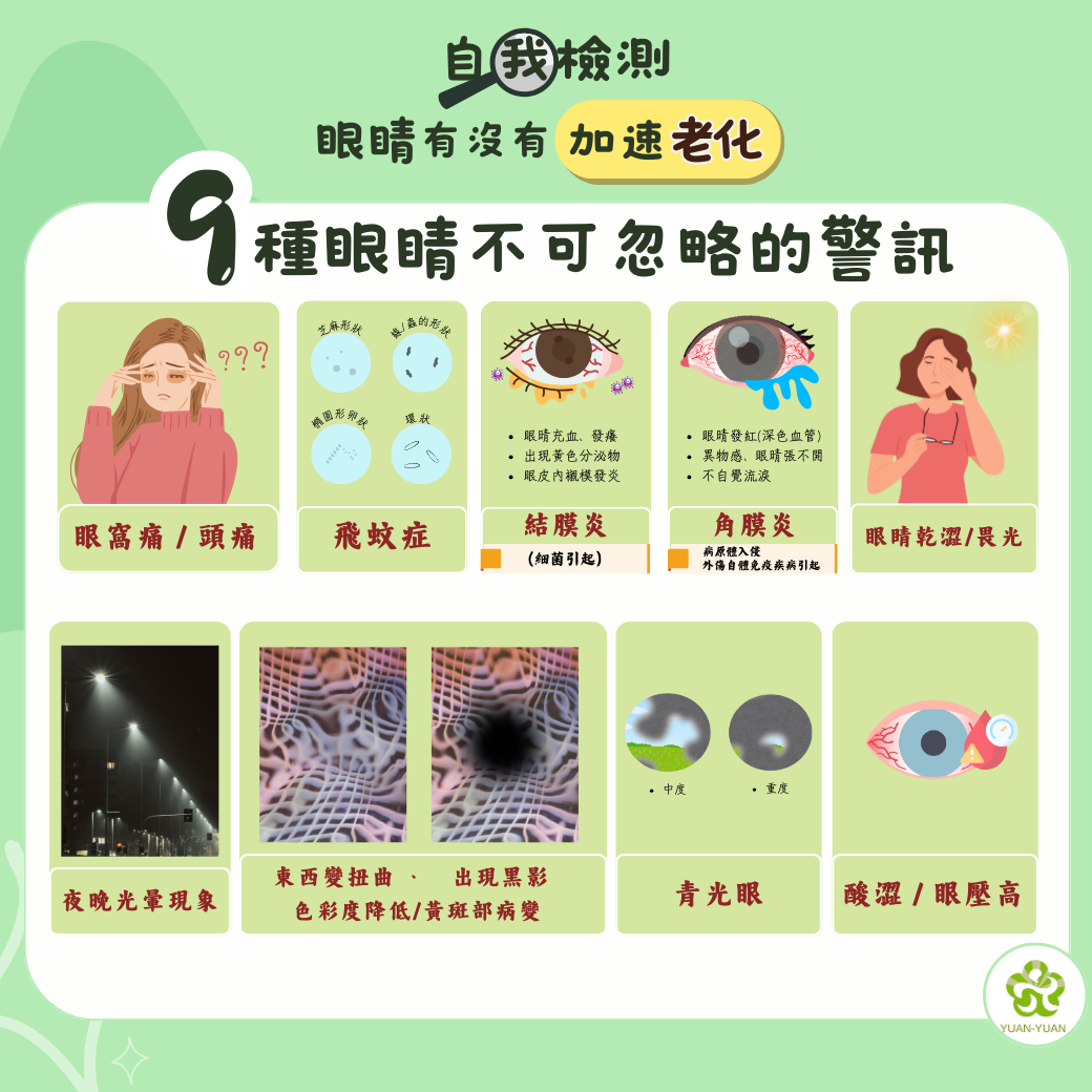 9 種眼睛不可忽略的警訊