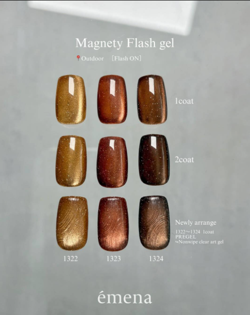 Emena｜玳瑁貓眼膠（1322-1324）8g