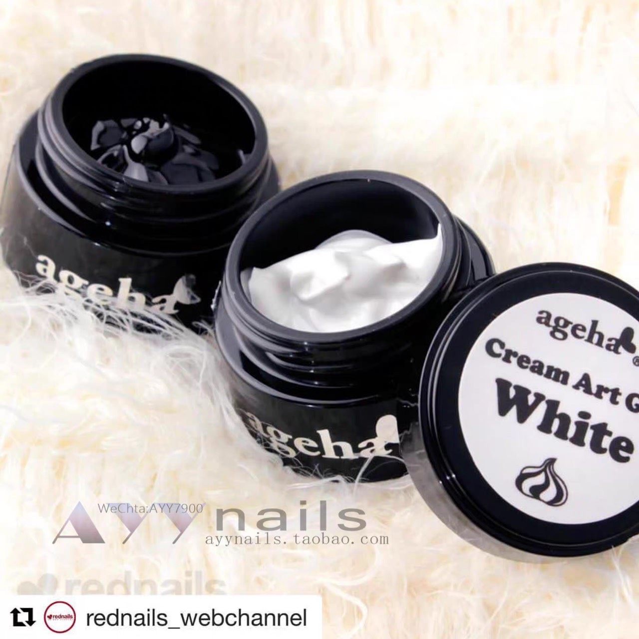 Ageha｜奶油彩繪凝膠（黑/白/金/銀）