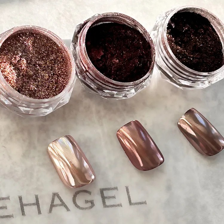Ageha｜鏡面粉（黑金/黑棕/橘金/緞銅/緞棕）