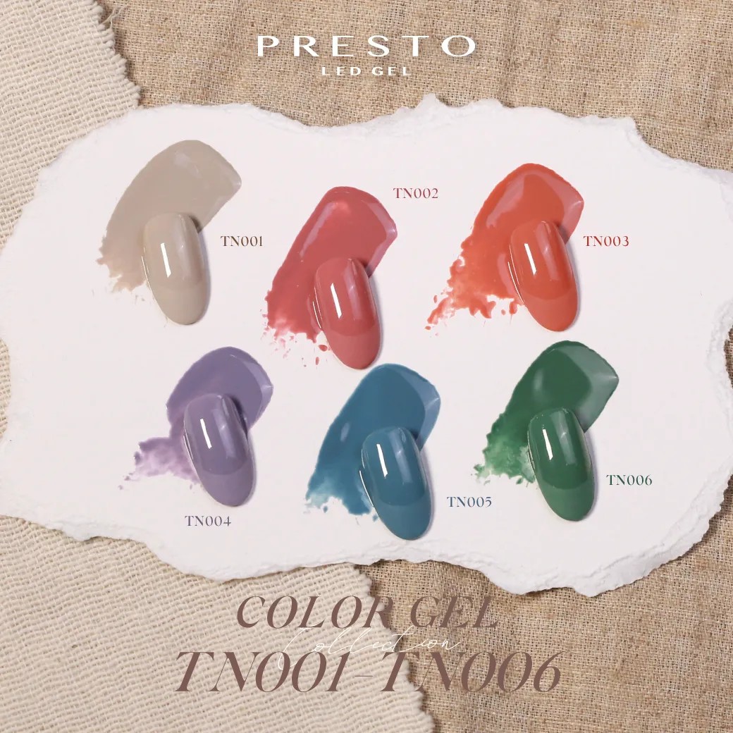 PRESTO｜罐裝色膠（TN001-TN006）2.7g