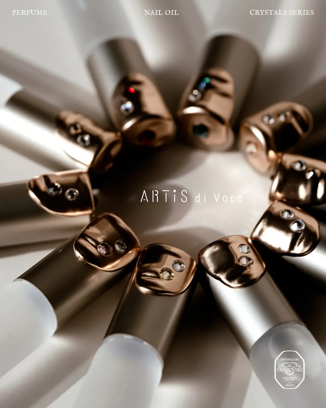 Artis｜隨身瓶指緣油 （採用Swarovski®水晶）