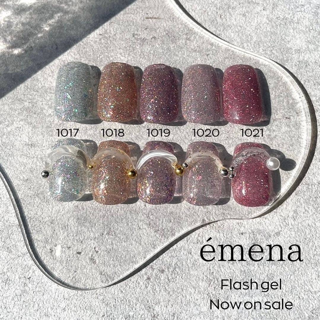 Emena｜爆閃亮粉膠（1012-1021）8g