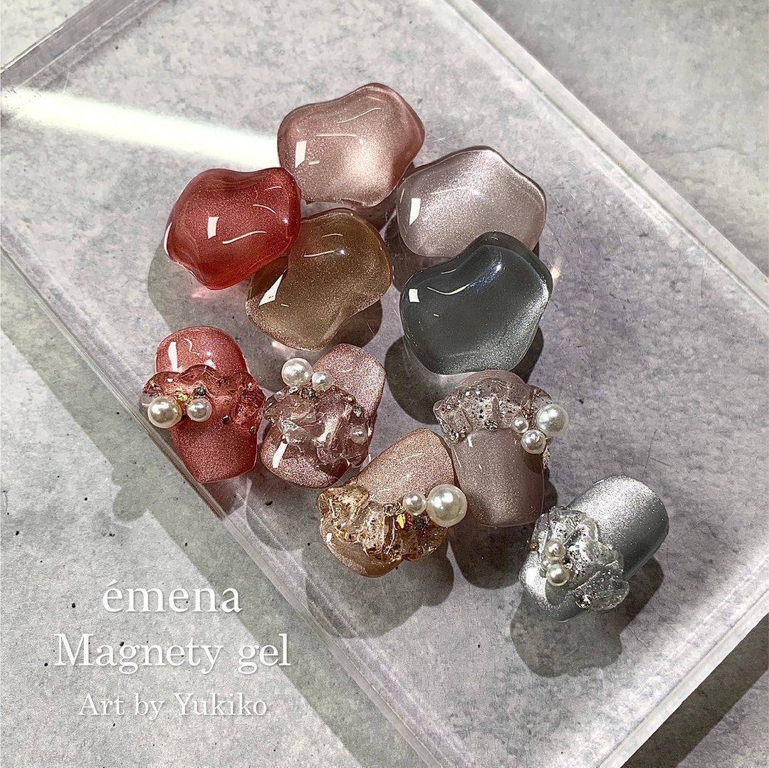 Emena｜夢幻絲綢貓眼膠（0541-0545）8g