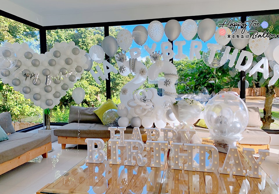 ღ《庭院式Villa純白銀浪漫佈置》ღ