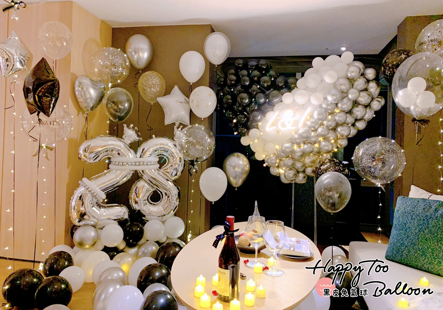 ♔《晶英酒店高檔黑白銀質感佈置》♔