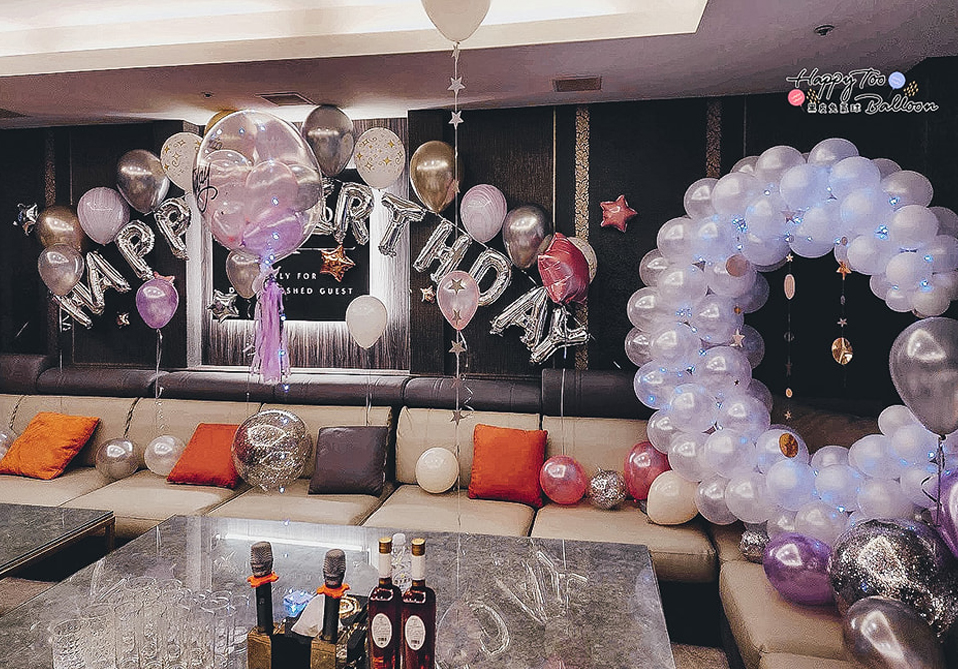 ♔《粉紫色的浪漫星月生日派對》♔