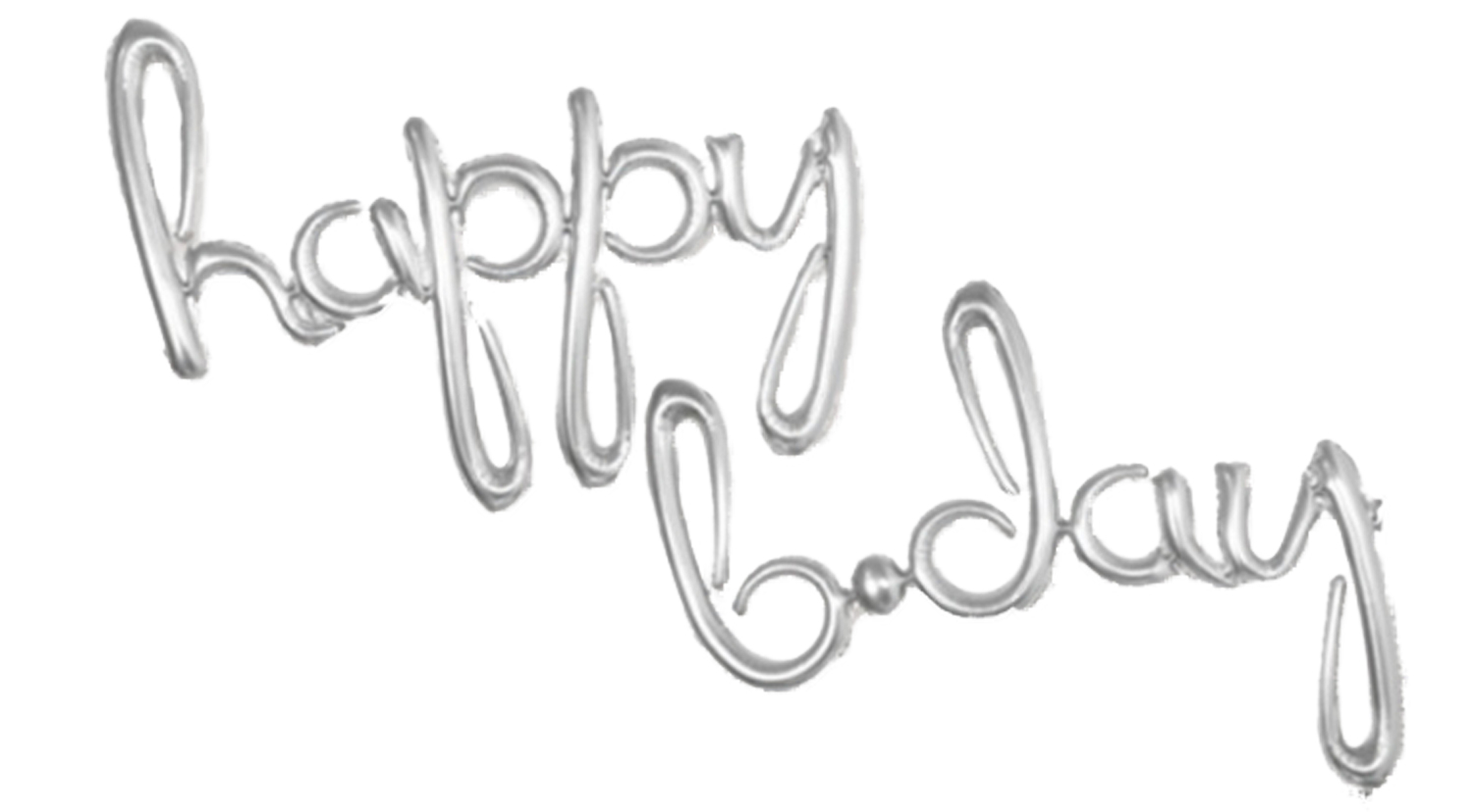 16吋 銀色小寫連體happy.b-day字母氣球 16吋 銀色小寫連體happy.b-day字母氣球