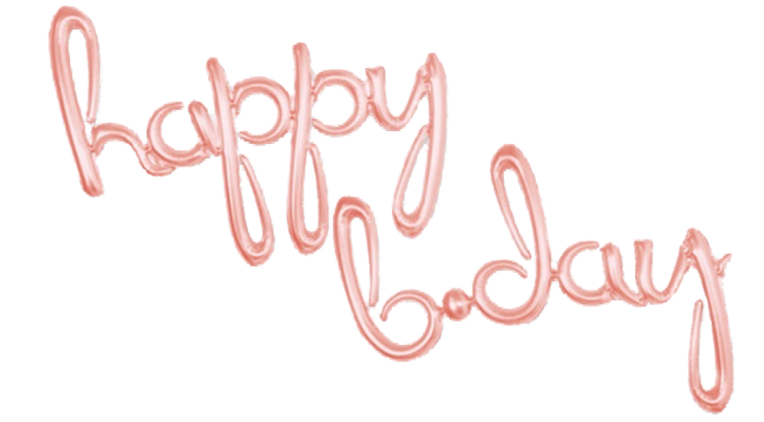 16吋 玫瑰金小寫連體happy.b-day字母氣球 16吋 玫瑰金小寫連體happy.b-day字母氣球
