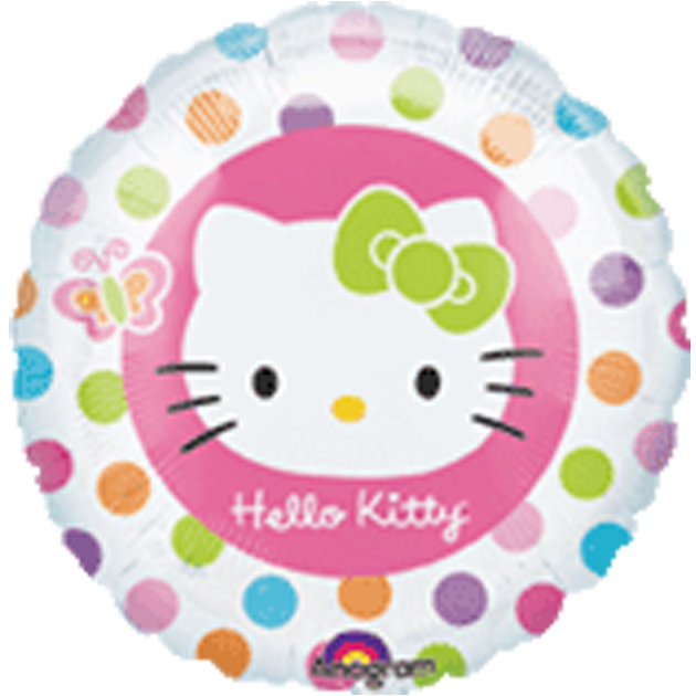 18吋 七彩圓點KITTY 18吋 七彩圓點KITTY