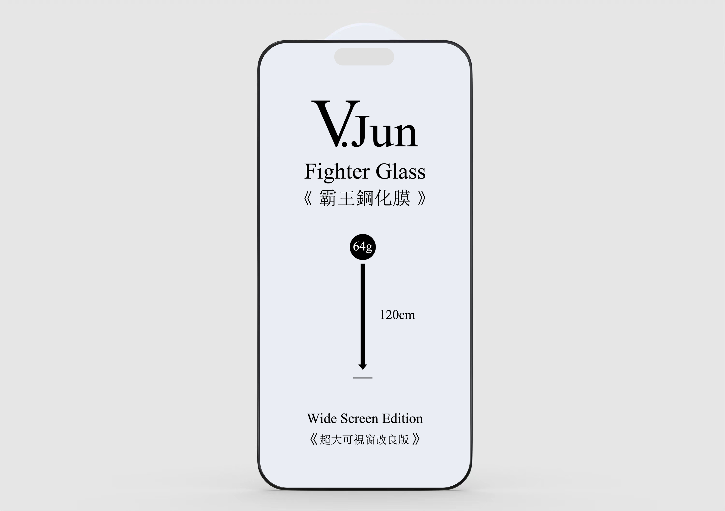 V.Jun Fighter Glass-Matte(微俊-霸王鋼化膜（磨砂））