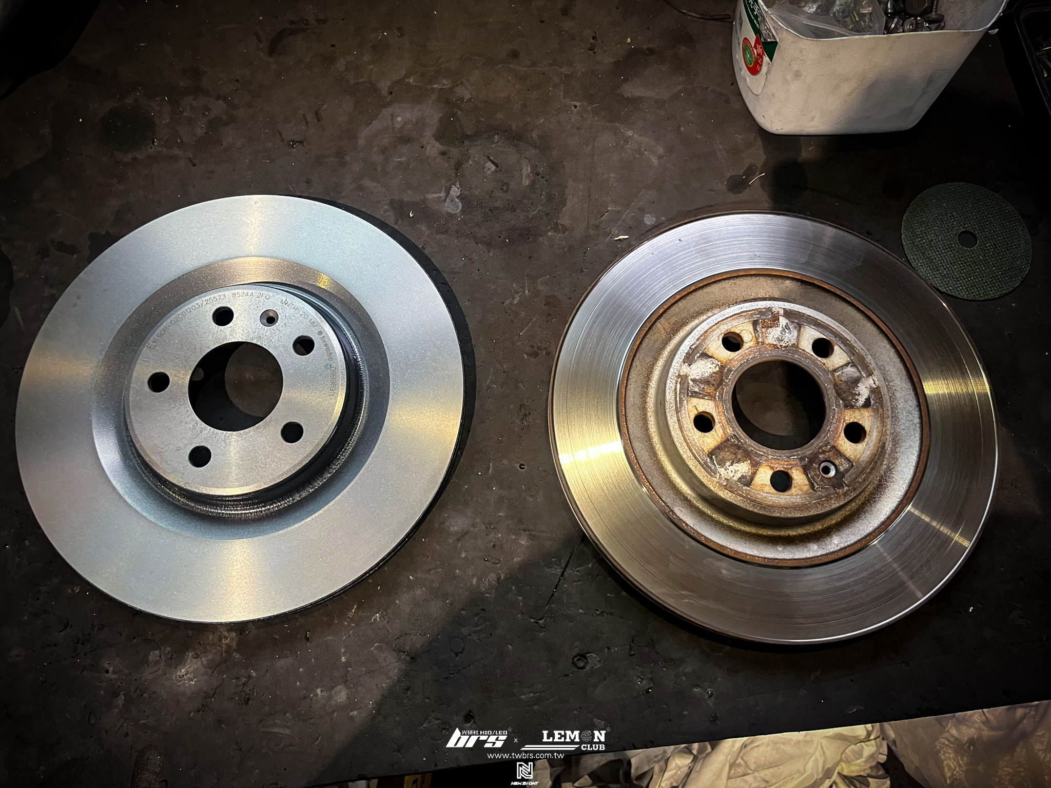 Porsche Macan 安裝 後Brembo平盤+後Brembo來令片(紅皮)