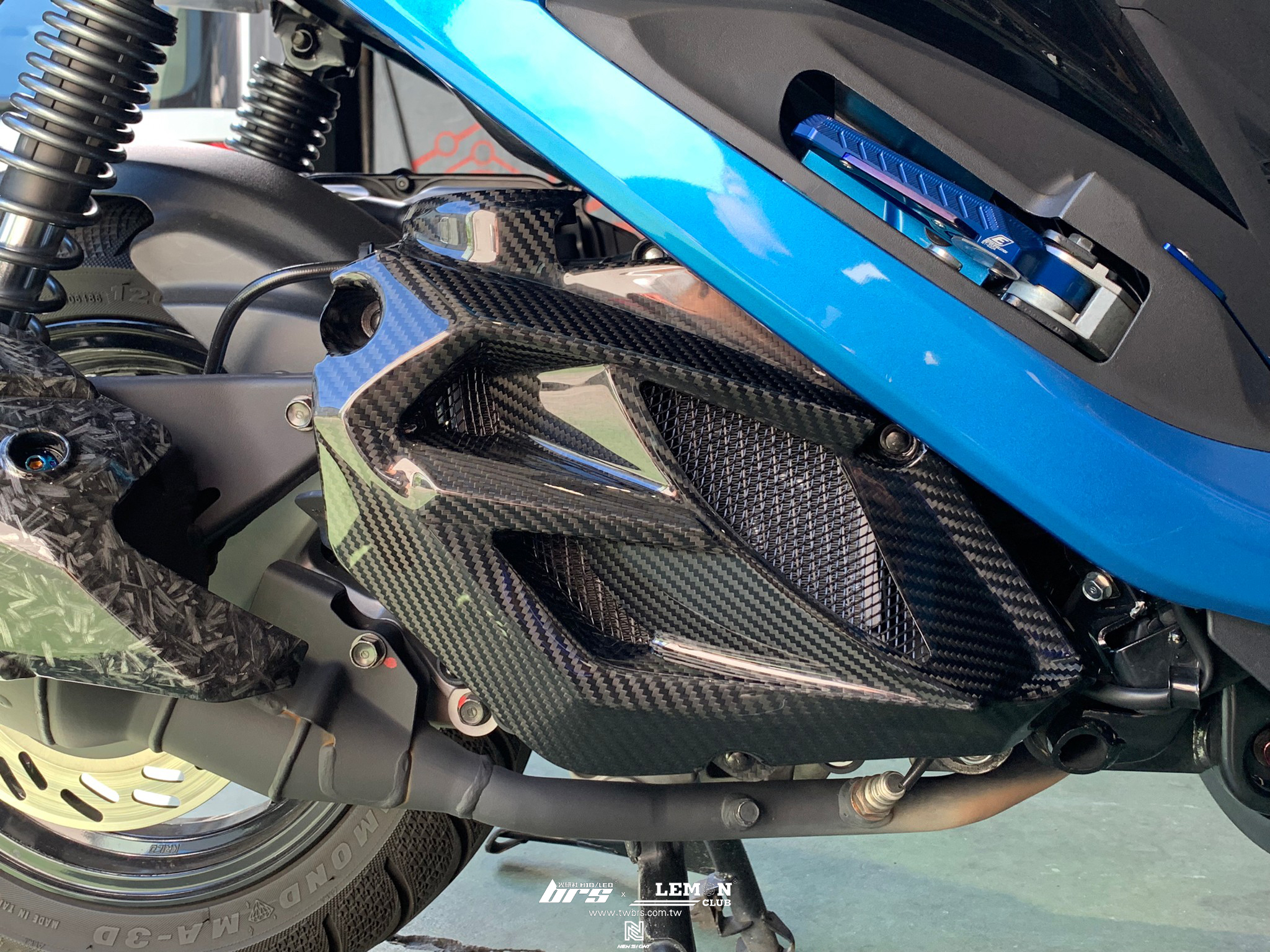 SYM JET SL 安裝 ARMASPEED碳纖維水冷蓋