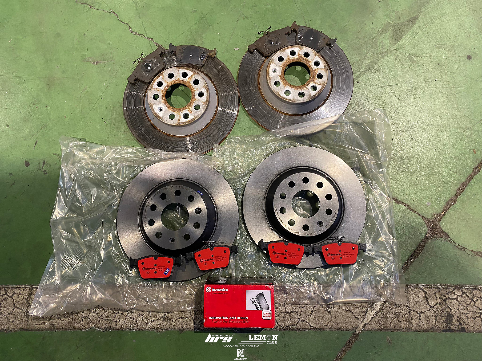 Skoda Kodiaq 保養 原廠機油濾芯+前Brembo340x30mm畫線碟盤+後Brembo300x12x48碟盤+後Brembo來令片(紅皮)+引擎腳更換+變速箱腳更換