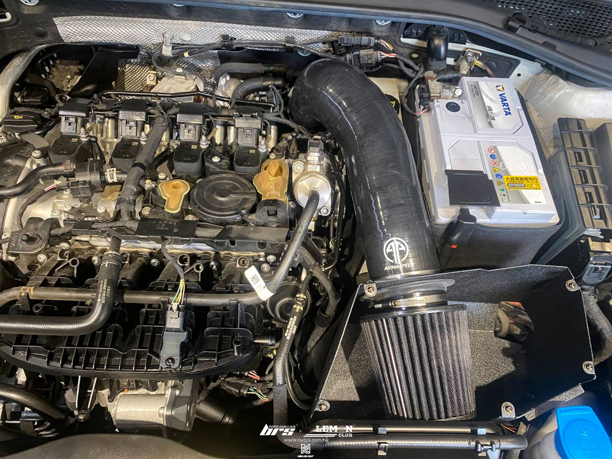 Volkswagen Golf 7.5 GTI 安裝 頭段當派+ARMASPEED 鋁合金進氣系統+HUNTER 3D電腦四輪定位